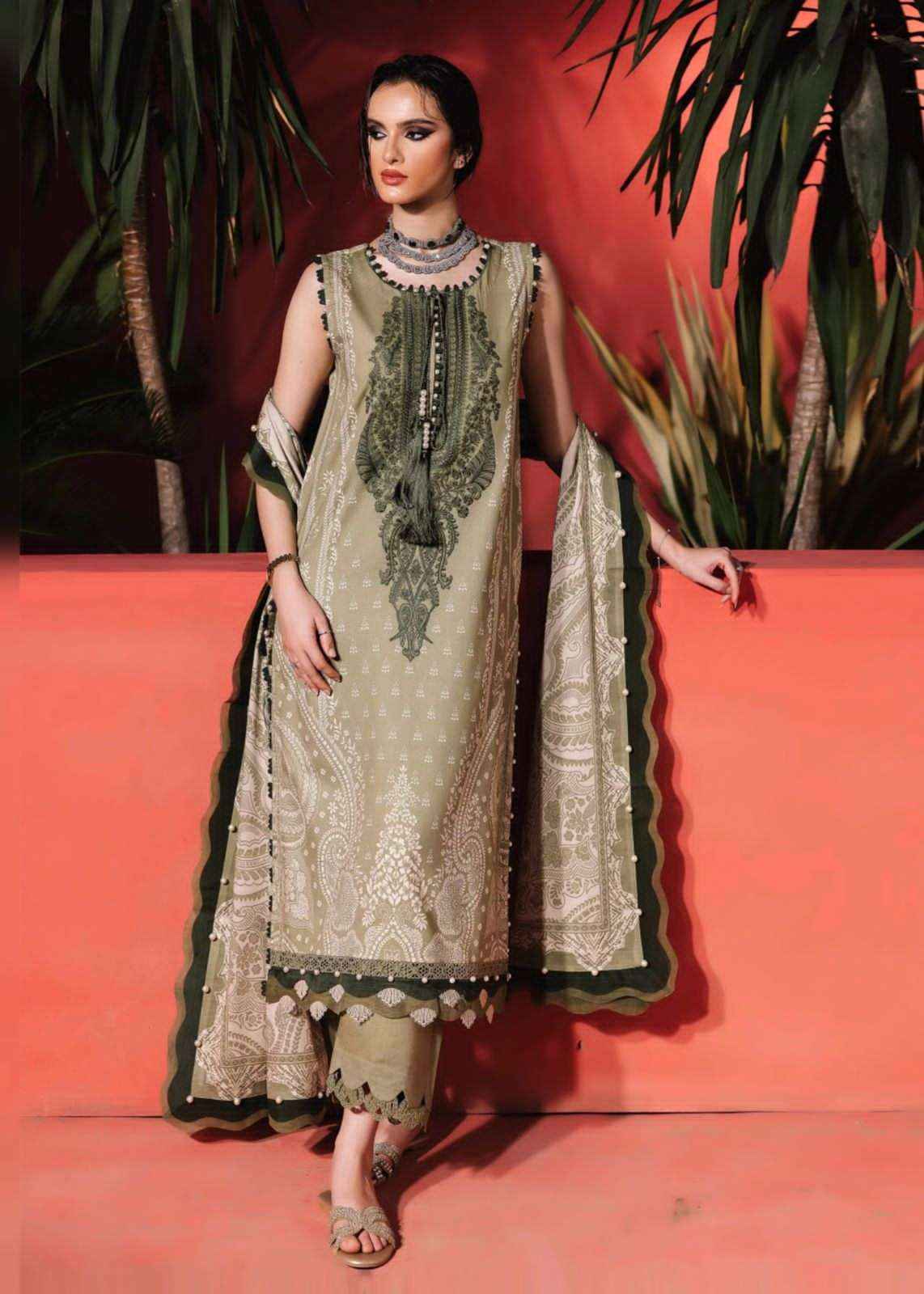 House Of Ayeza Ezra Vol 2 Luxury Heavy Cotton Collection Ladies Suit Wholesale Rate  ( 6 Pcs Catalog )