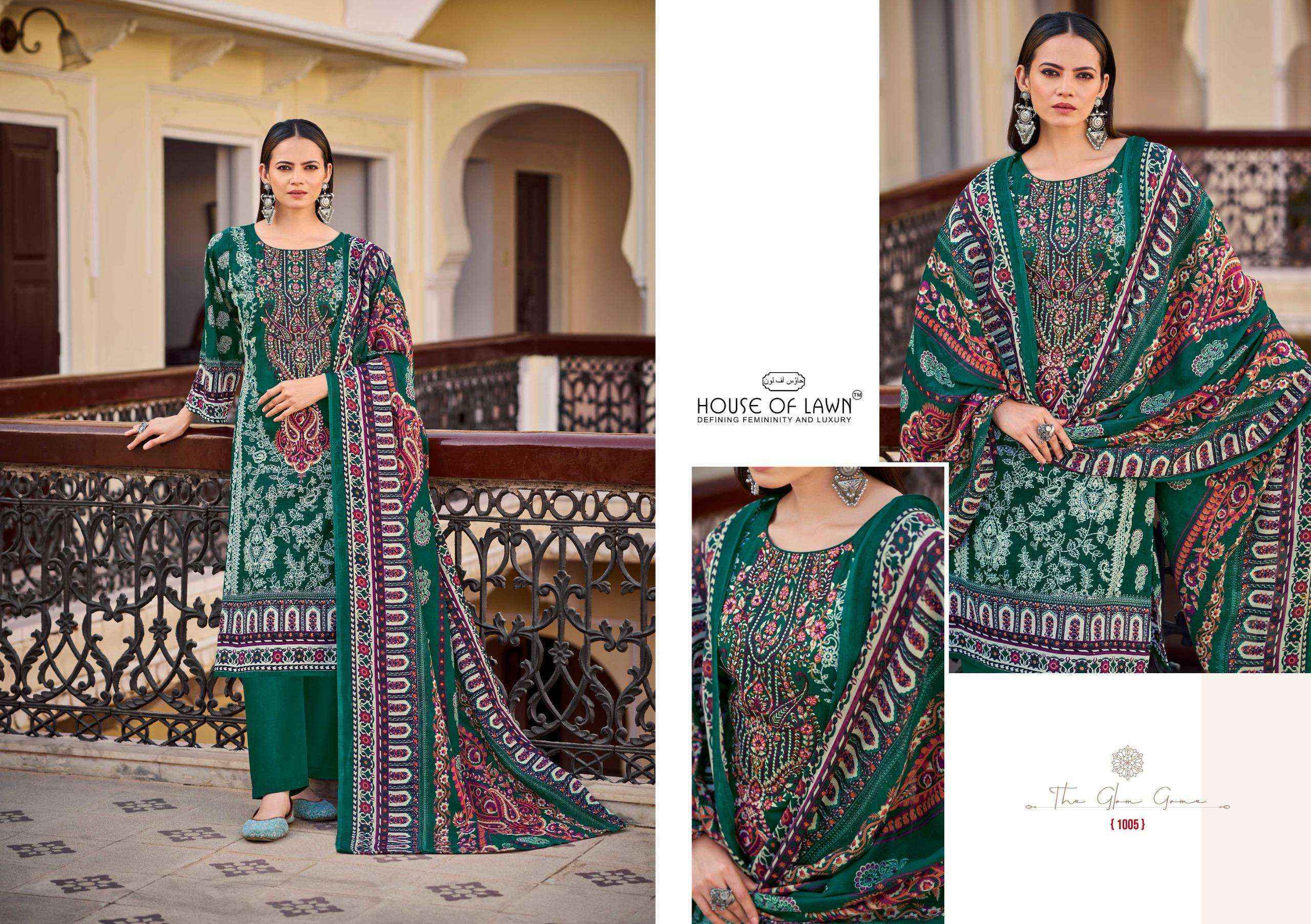 House Of Lawn Nayra Vol 7 Cotton Salwar Kameez Wholesale Rate ( 8 Pcs Catalog )