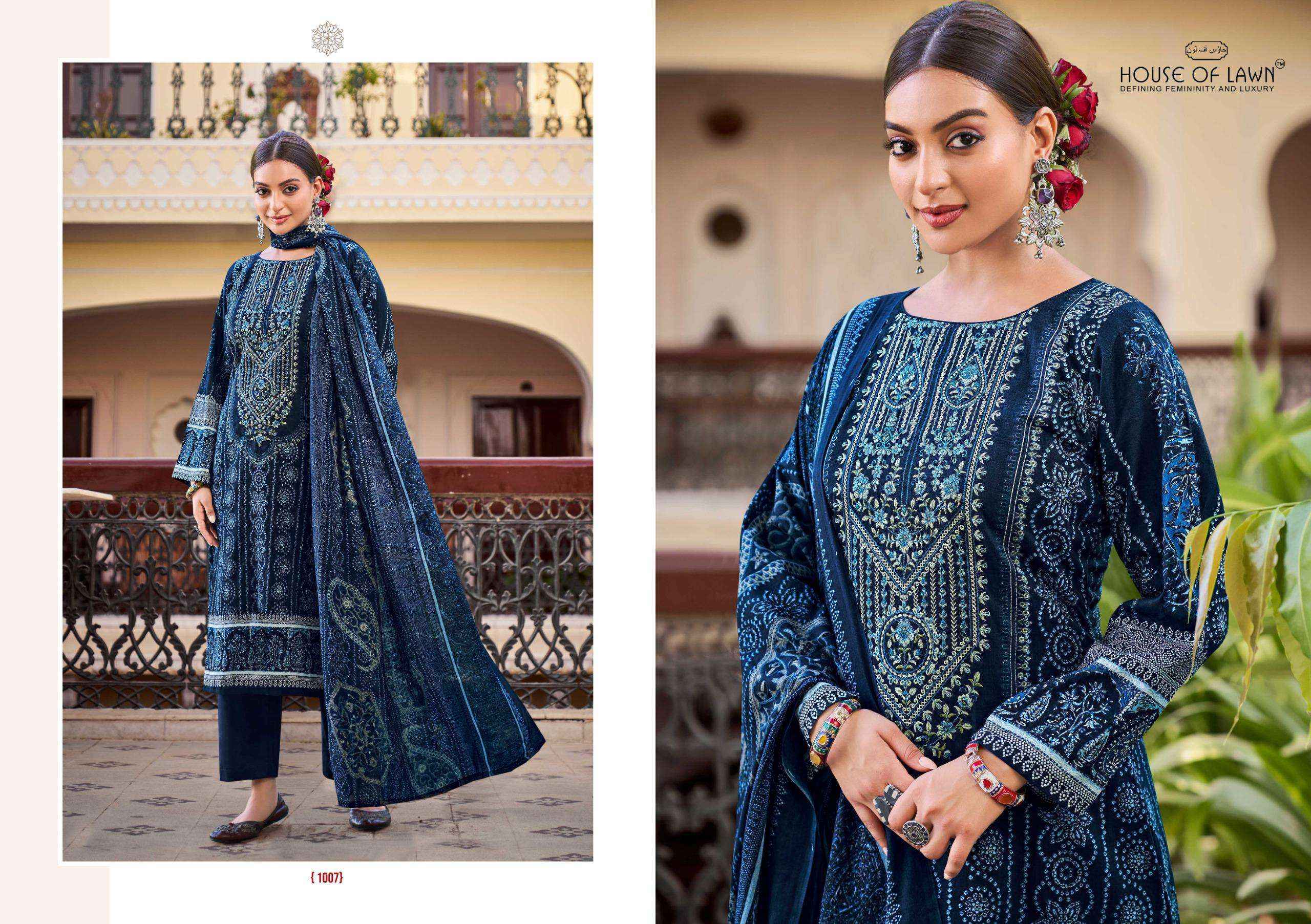 House Of Lawn Nayra Vol 7 Cotton Salwar Kameez Wholesale Rate ( 8 Pcs Catalog )