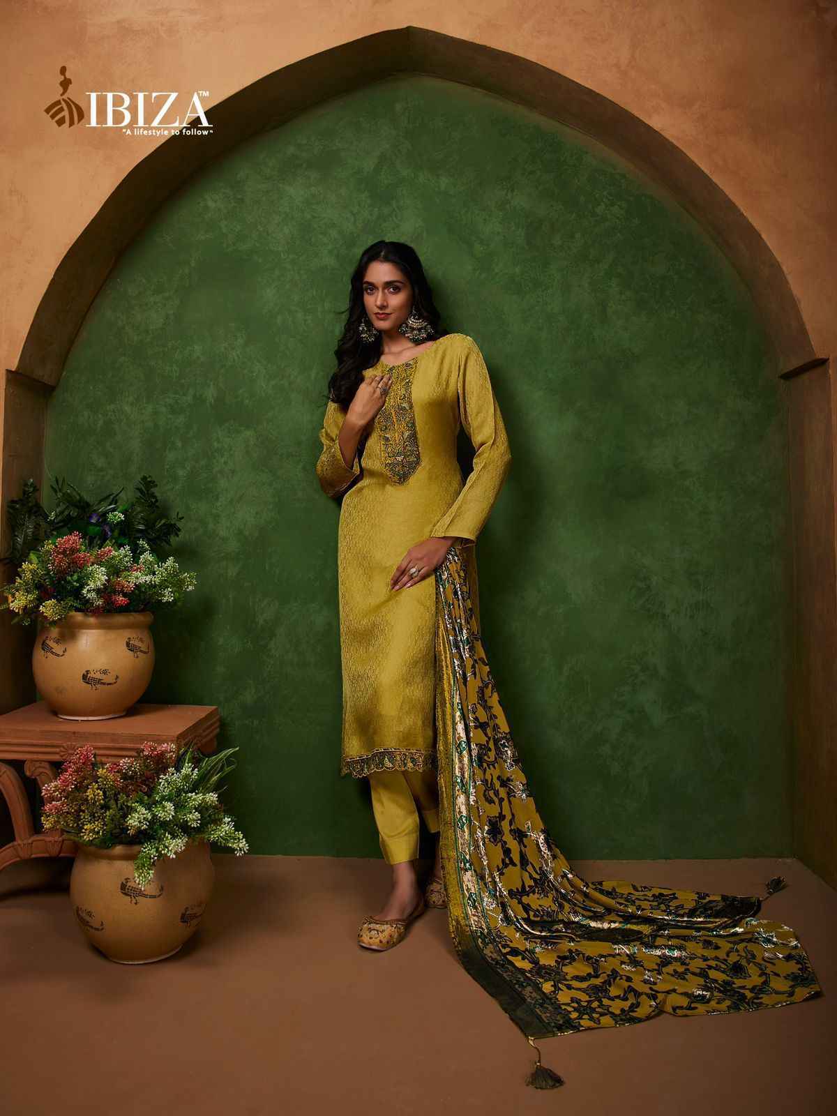 Ibiza Nemyra Silk Velvet Salwar kameez Wholesale Rate ( 4 Pcs Catalog )