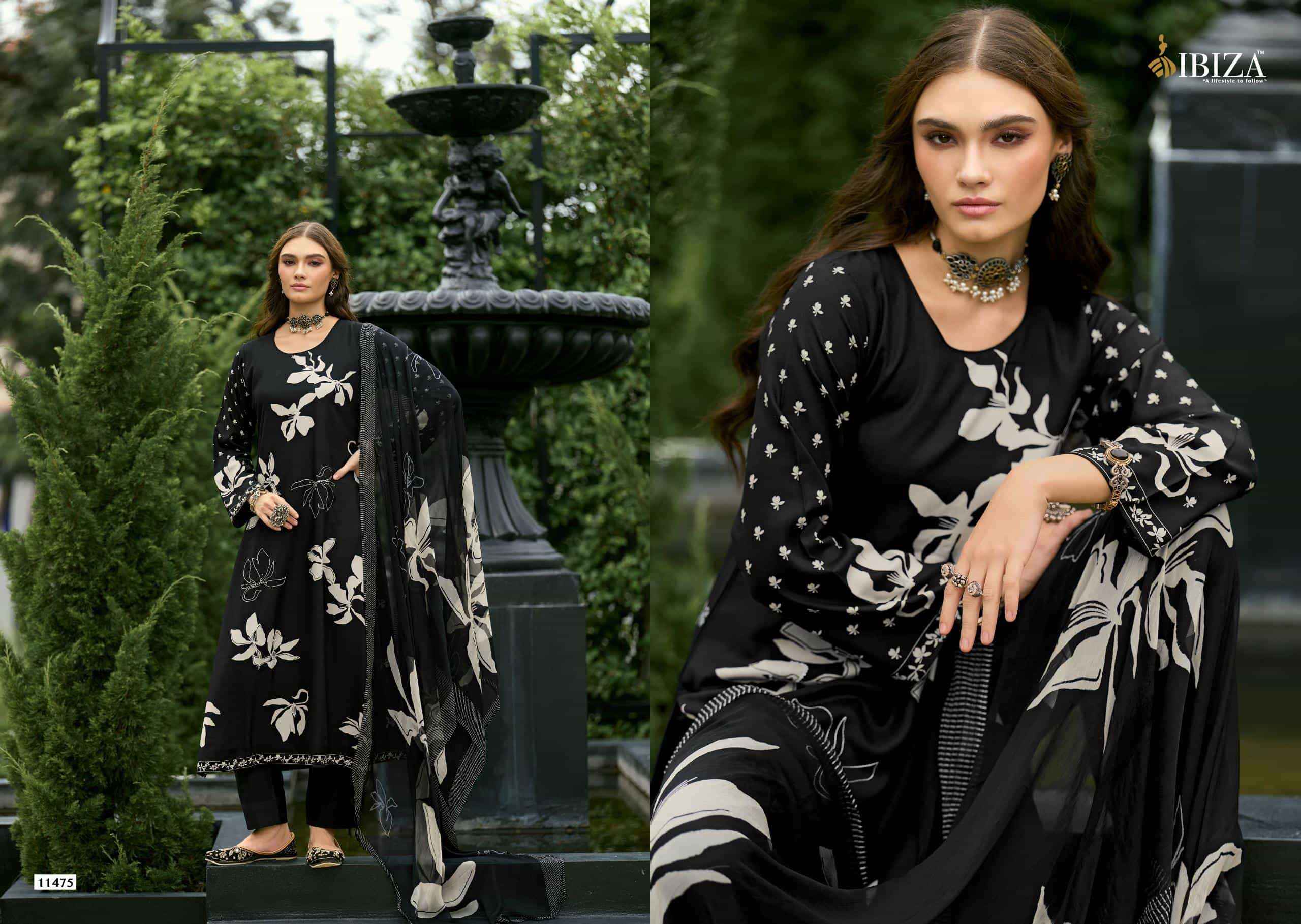 Ibiza Noore Pure Viscose Pashmina Salwar Kameez Wholesale Rate ( 6 Pcs Catalog )