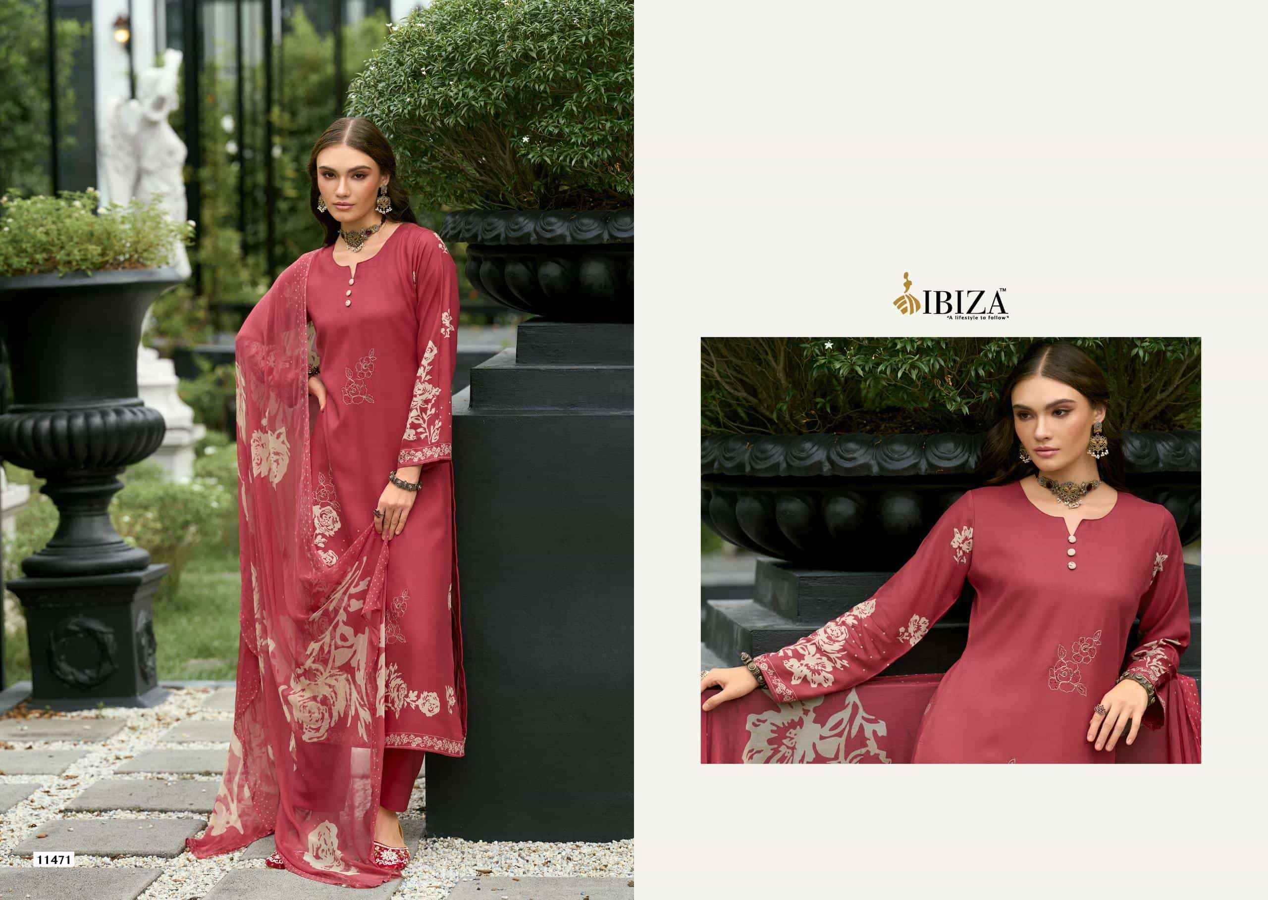 Ibiza Noore Pure Viscose Pashmina Salwar Kameez Wholesale Rate ( 6 Pcs Catalog )