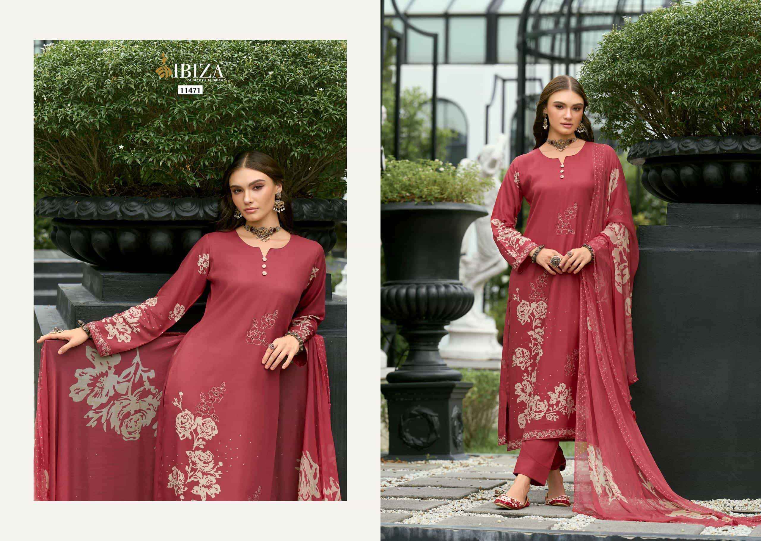 Ibiza Noore Pure Viscose Pashmina Salwar Kameez Wholesale Rate ( 6 Pcs Catalog )