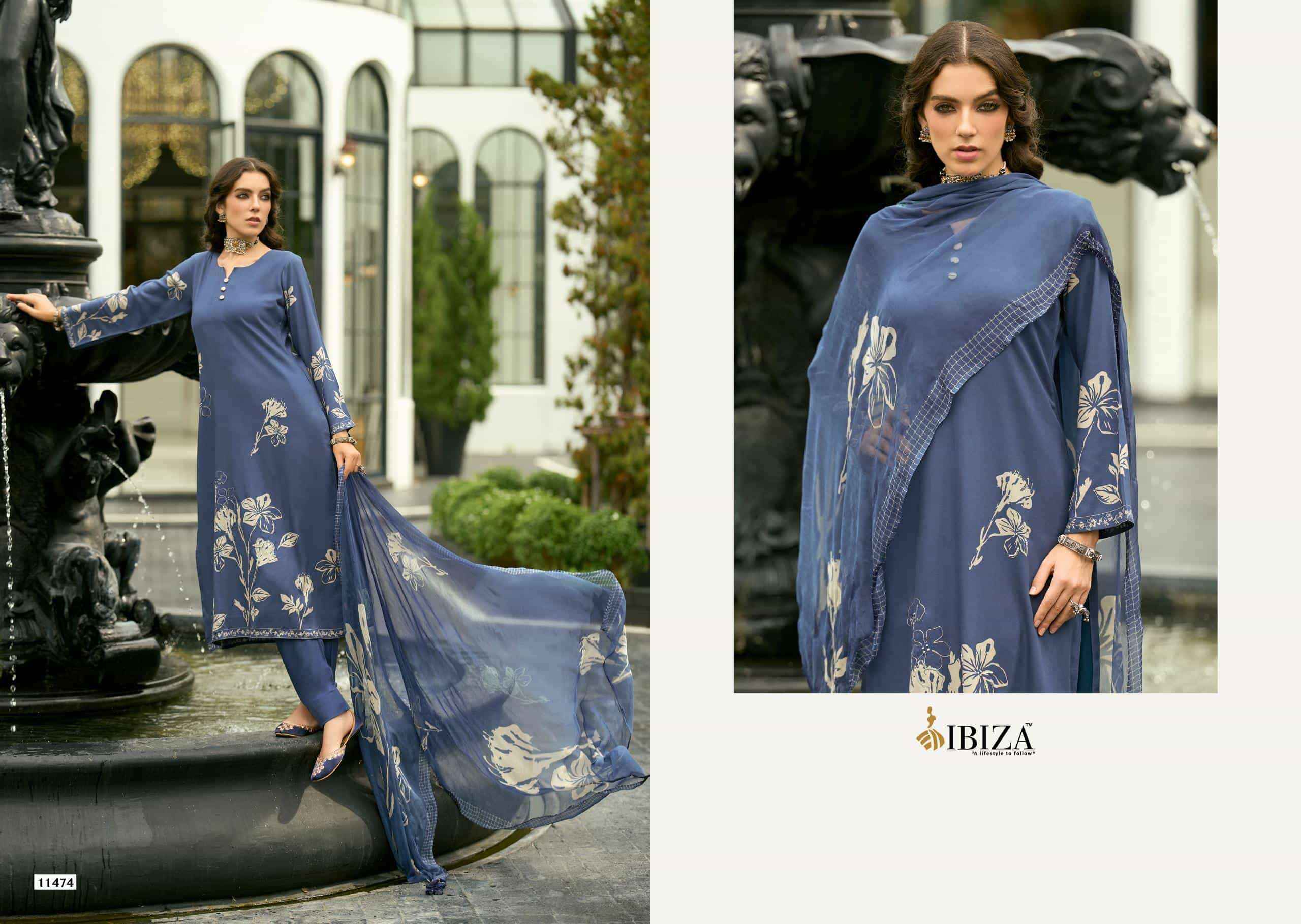 Ibiza Noore Pure Viscose Pashmina Salwar Kameez Wholesale Rate ( 6 Pcs Catalog )