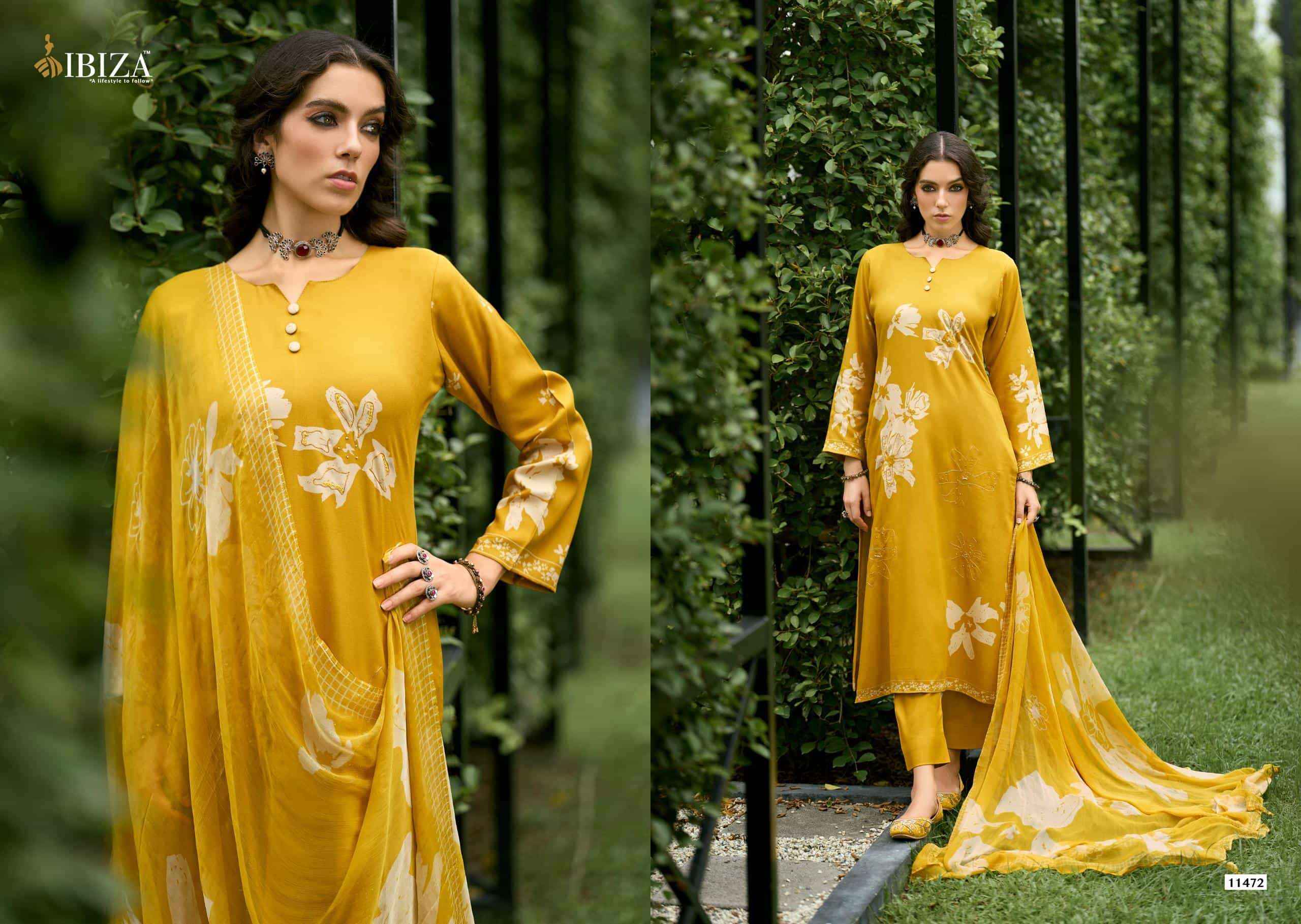 Ibiza Noore Pure Viscose Pashmina Salwar Kameez Wholesale Rate ( 6 Pcs Catalog )