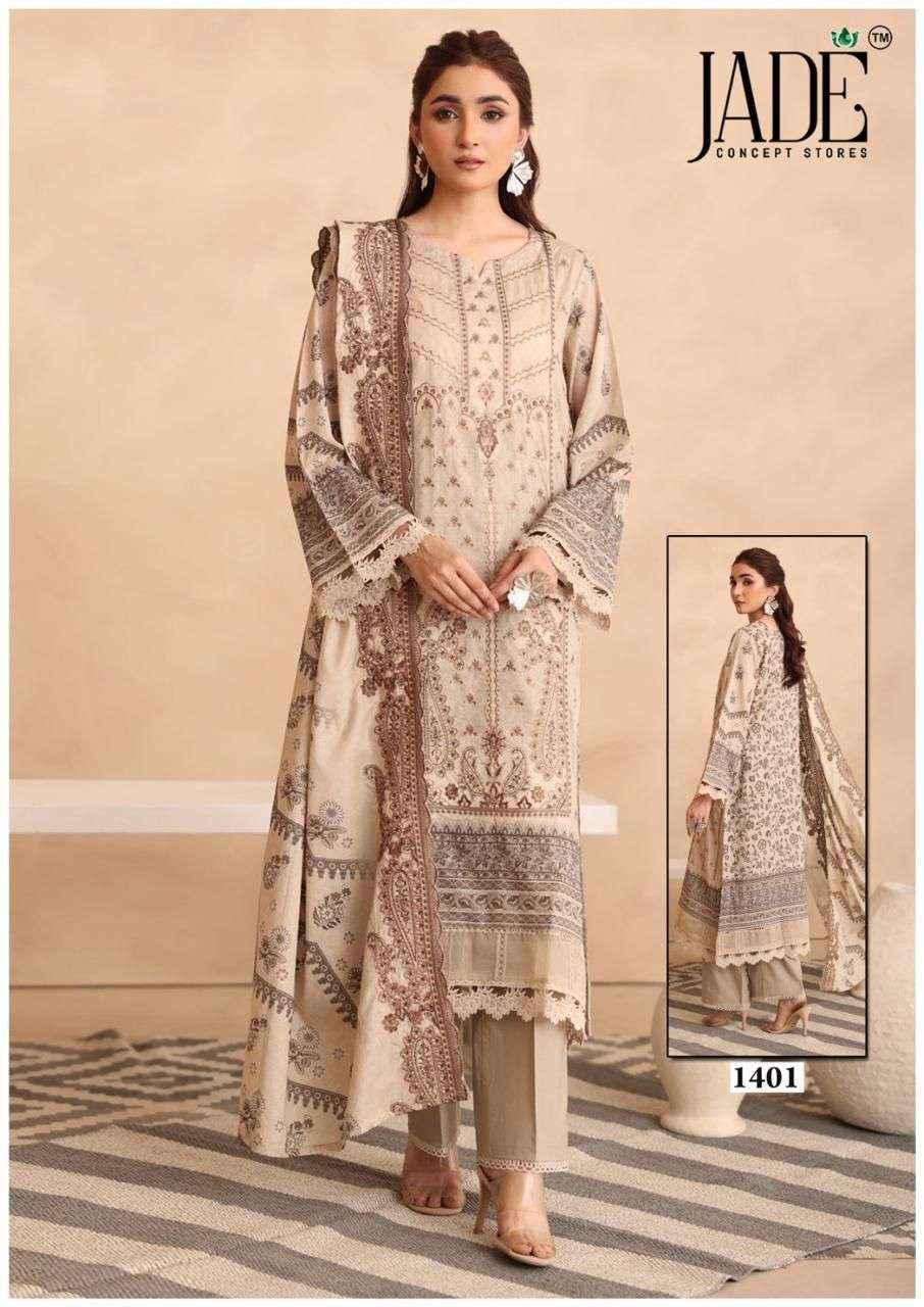 JADE BIN SAEED HEAVY COTTON VOL 14 LUXURY READY MADE COLLECTION WHOLESALE RATE ( 6 PCS CATALOG )