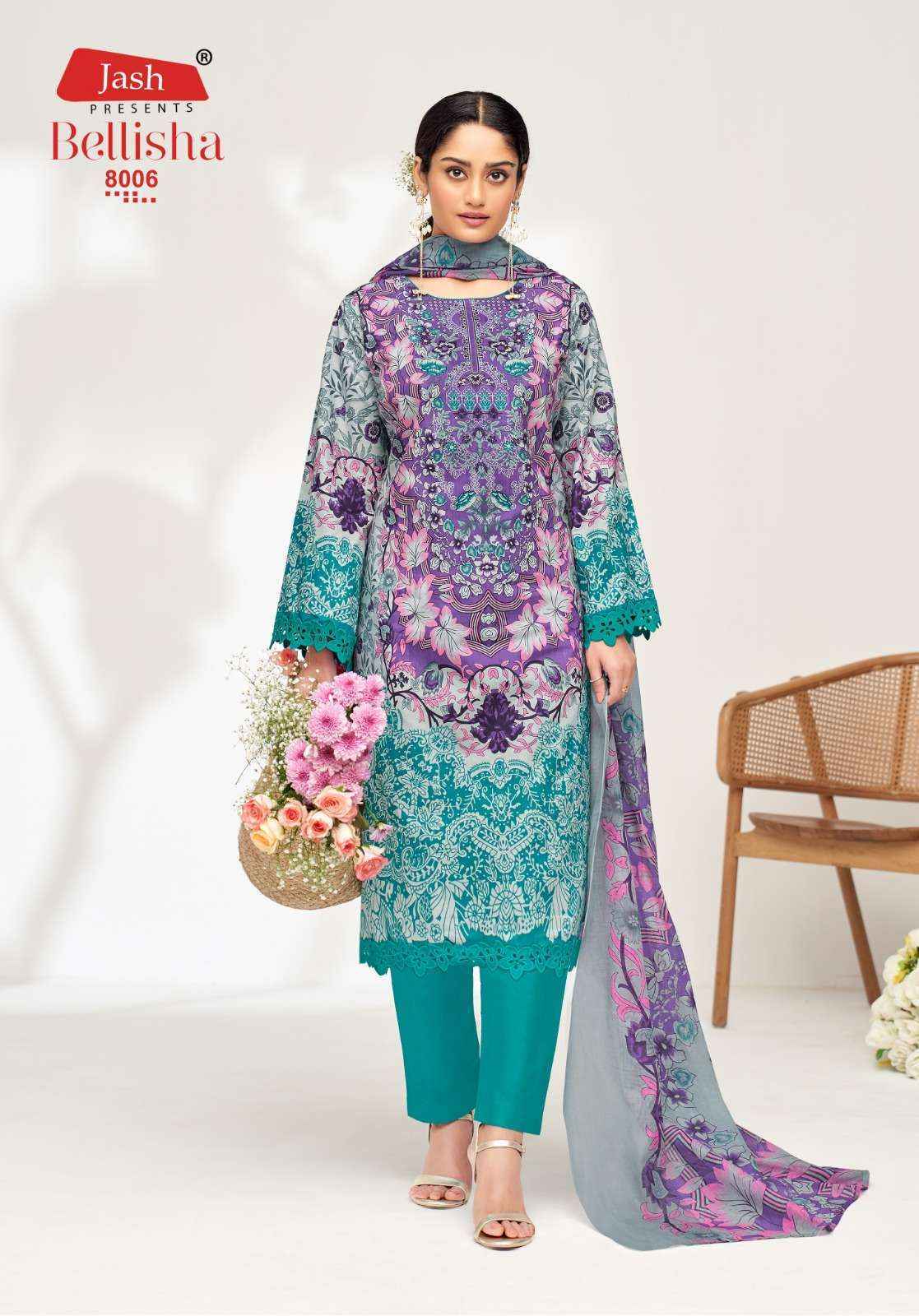 Jash Belliza Vol 8 Cotton Salwar Kameez Wholesale Rate ( 10 Pcs Catalog )