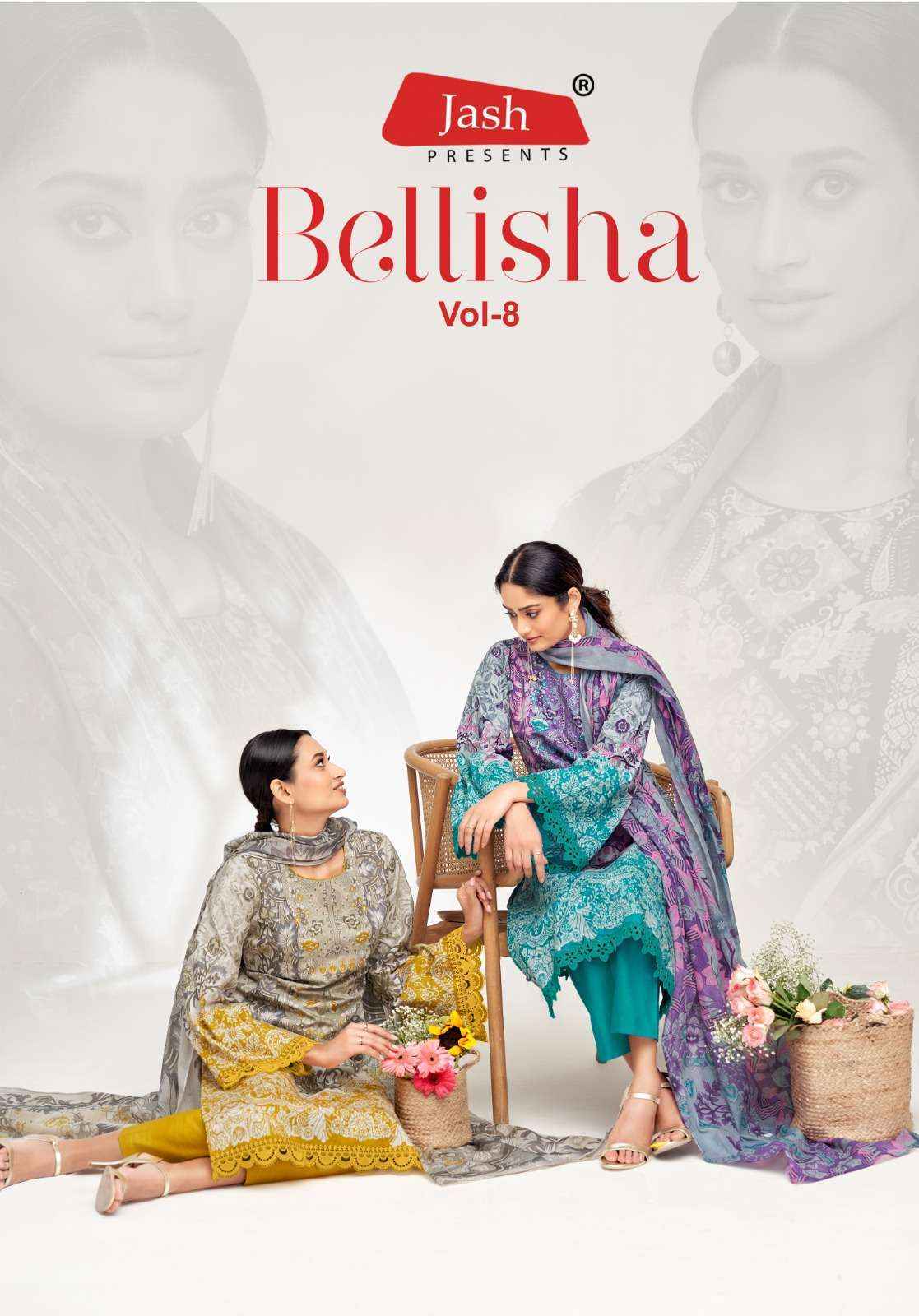 Jash Belliza Vol 8 Cotton Salwar Kameez Wholesale Rate ( 10 Pcs Catalog )