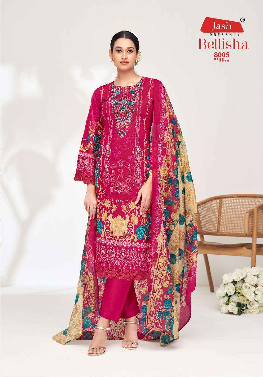 Jash Belliza Vol 8 Cotton Salwar Kameez Wholesale Rate ( 10 Pcs Catalog )