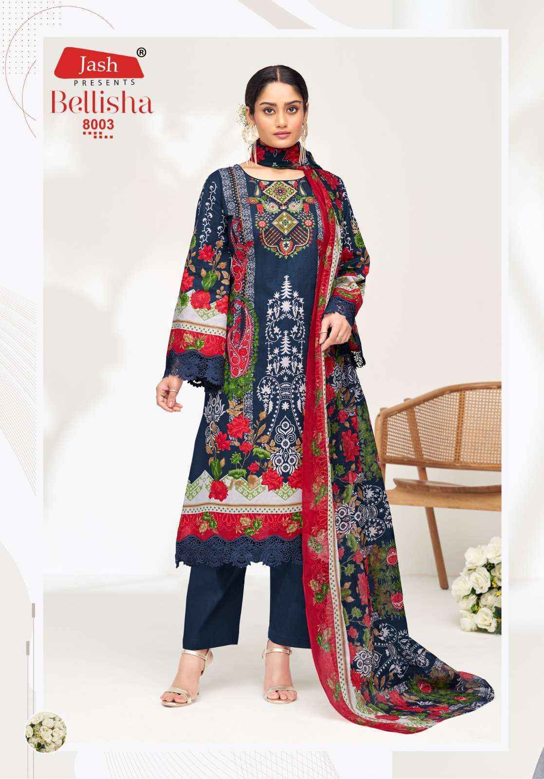 Jash Belliza Vol 8 Cotton Salwar Kameez Wholesale Rate ( 10 Pcs Catalog )