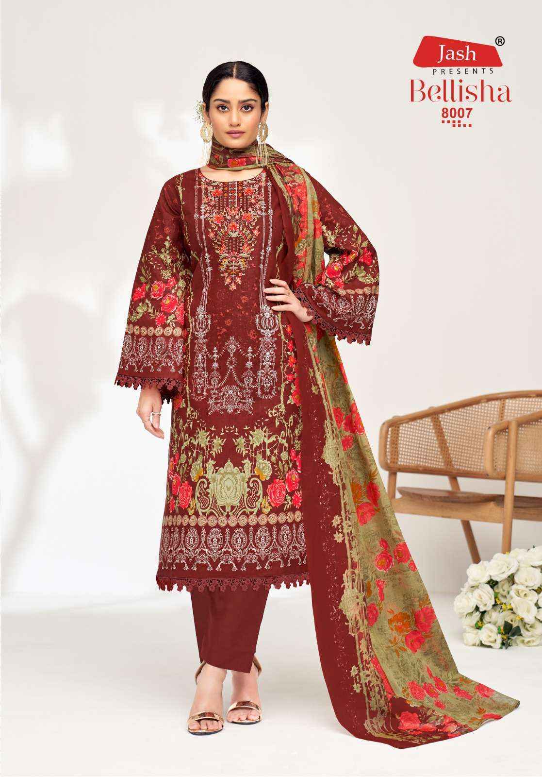 Jash Belliza Vol 8 Cotton Salwar Kameez Wholesale Rate ( 10 Pcs Catalog )