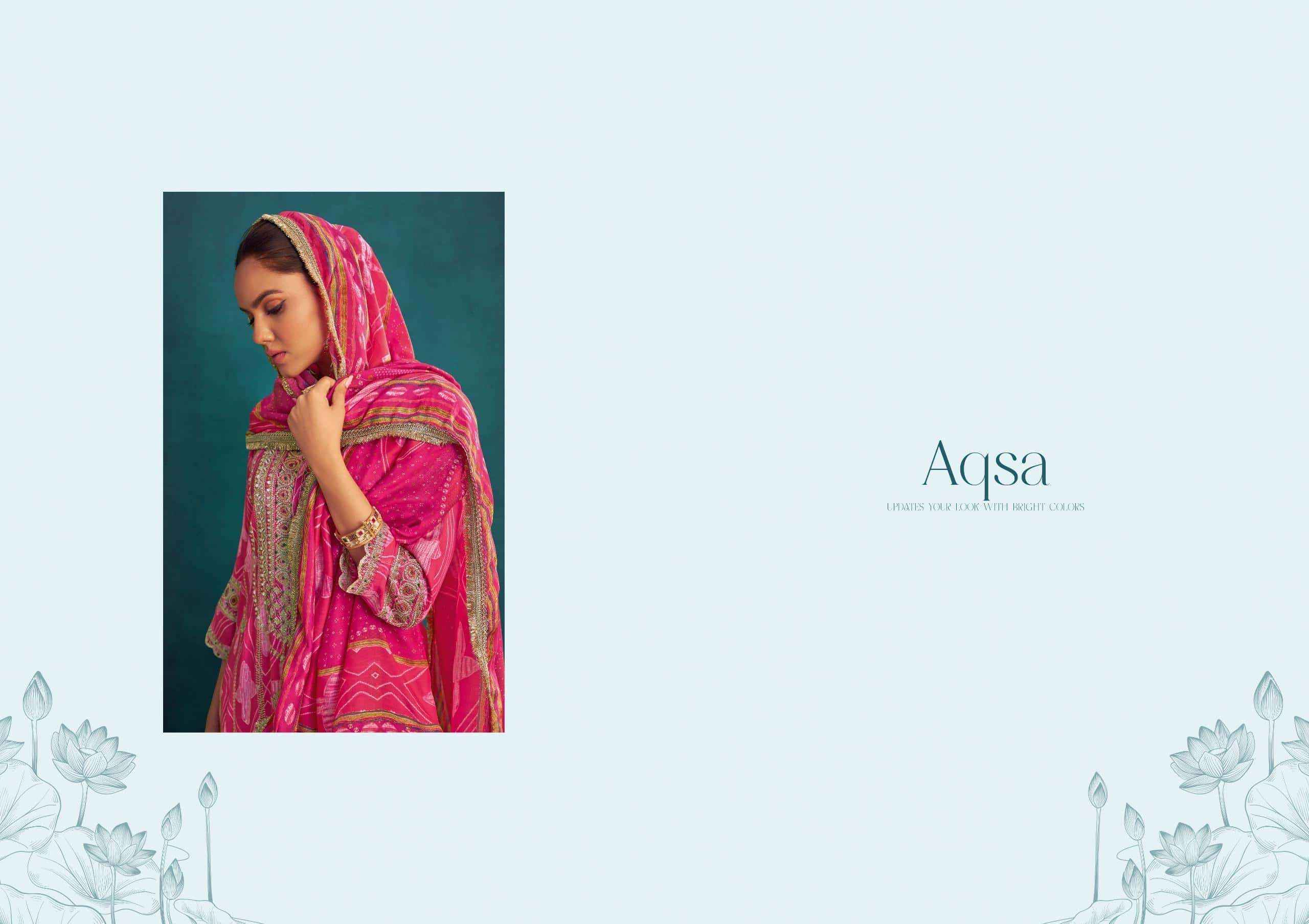 Jay Vijay Aqsa 3229 Exclusive Designs Pure Muslin Silk Dress Material Wholesale Rate ( 2 pcs Catalog )