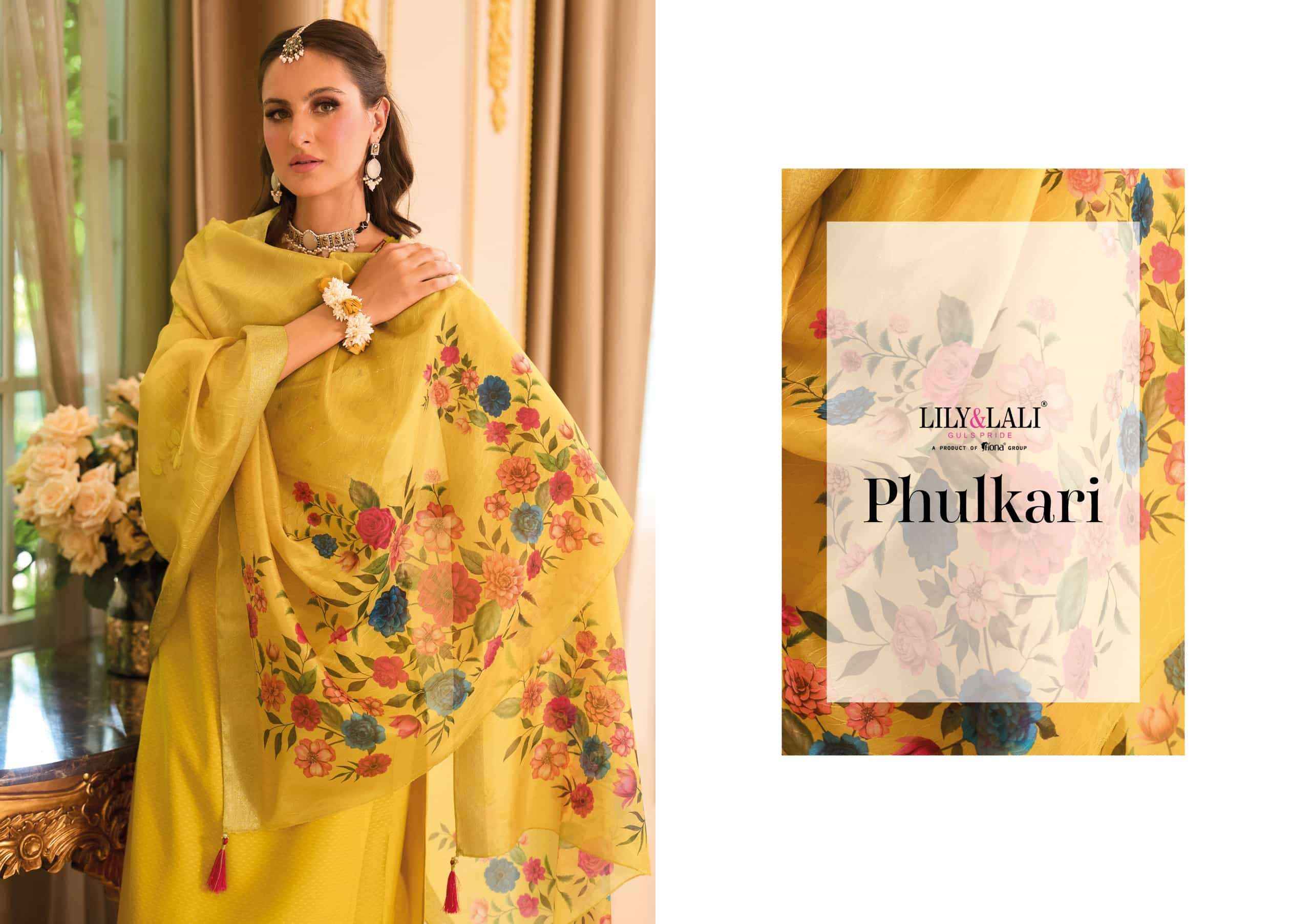 Lily And Lali Phulkari Designer Straight 3 Piece Dress Collection Wholesale Rate ( 4 Pcs Catalog )