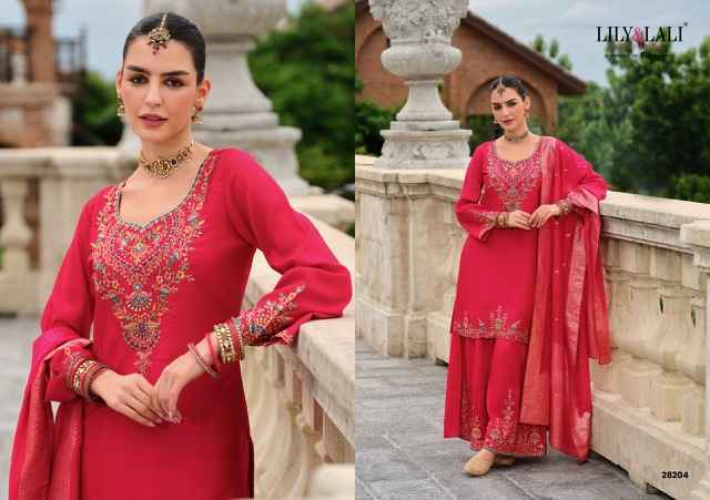 Lily & Lali Suhagini Readymade Silk Dress Wholesale Rate ( 4 Pcs Catalog )