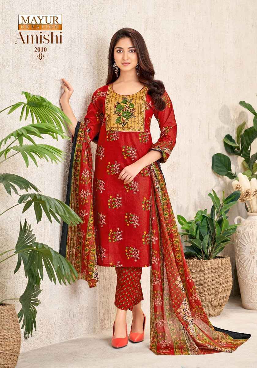 Mayur Creation Amishi Vol 2 Pure Cotton Dress Material Surat Textile Market ( 10 Pcs Catalogue )