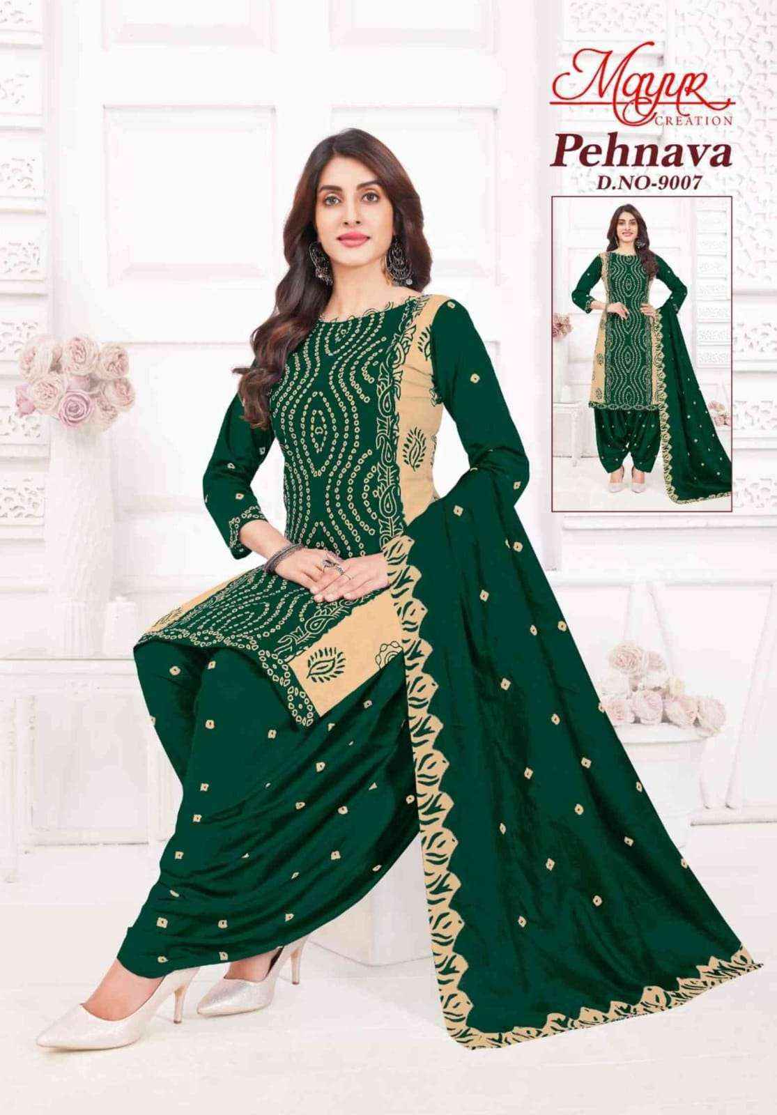 Mayur Mayur Creation Pehnava Vol 9 Cotton Dress Material 10 pcs Catalogue