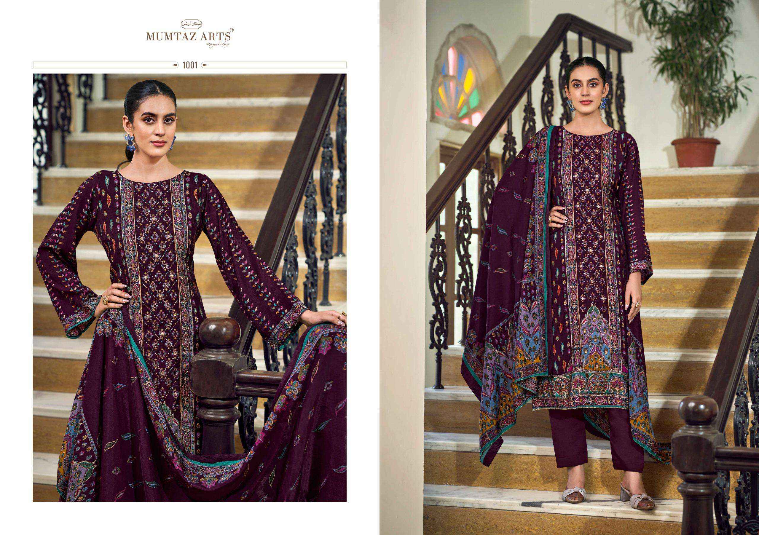 Fancy Work MUMTAZ ARTS TANYA MODAL SILK PRINT WITH FANCY WORK LADIES SUIT