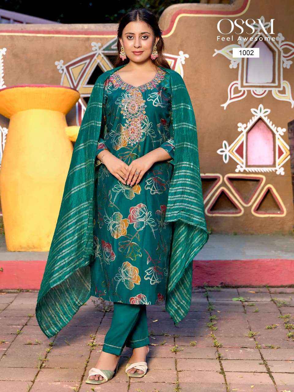 Ossm Muskan Vol 9 Vetican Readymade suit Combo Set Wholesale Rate ( 6 Pcs Catalog )