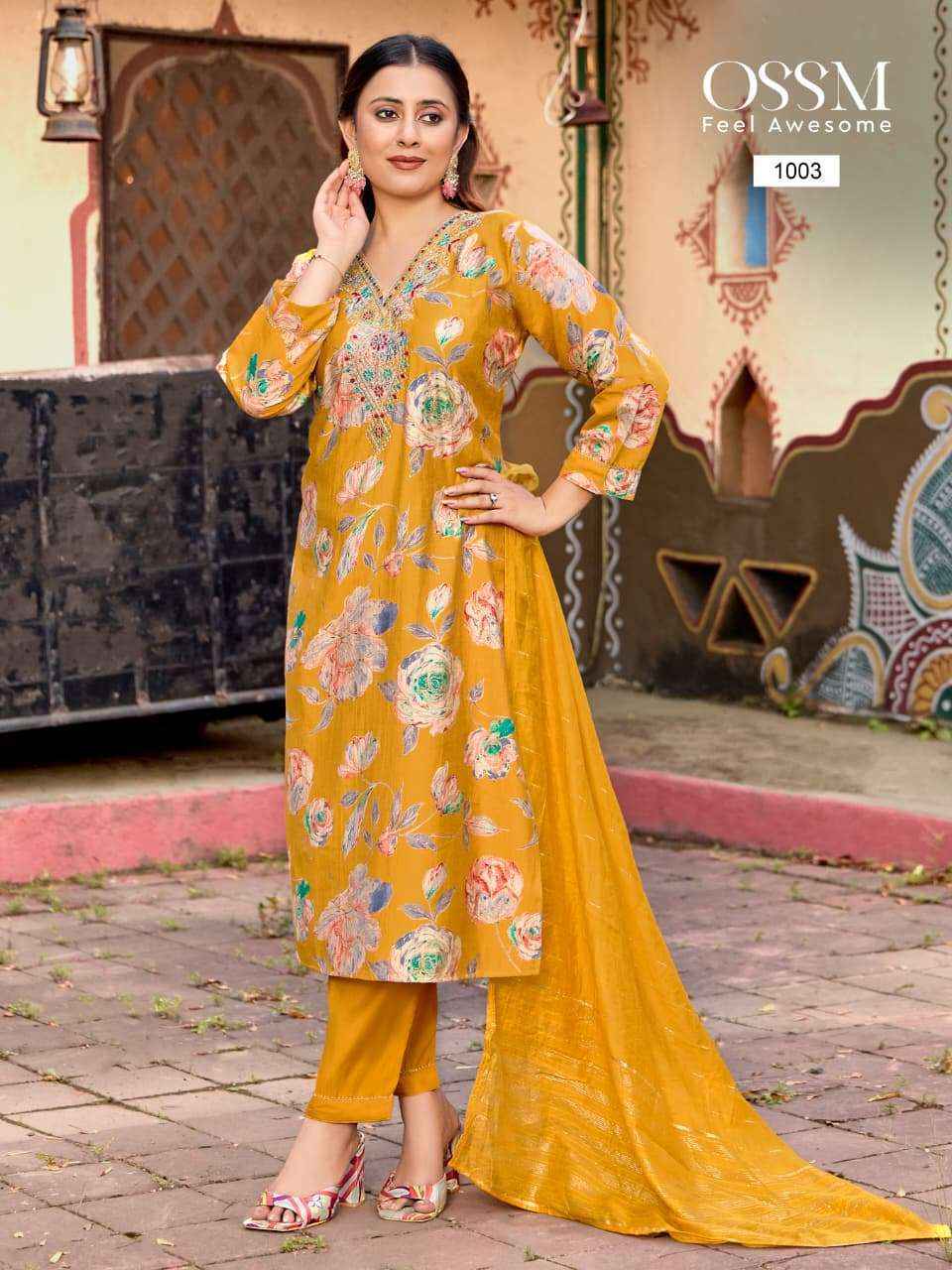 Ossm Muskan Vol 9 Vetican Readymade suit Combo Set Wholesale Rate ( 6 Pcs Catalog )