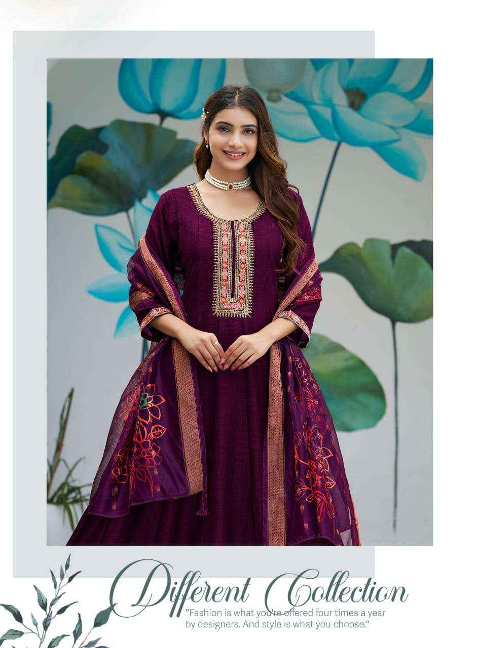 Radhika Lifestyle Mahek Vol 3 Anarkali Style 3 Piece Suit Wholesale Rate ( 6 Pcs Catalog )