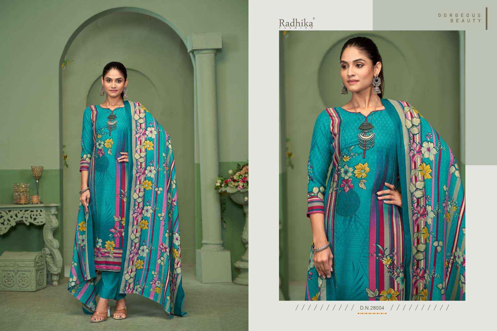 Radhika Sumyra Mishba Winter Wear Ladies Salwar Kameez Wholesale Rate ( 4 Pcs Catalog )
