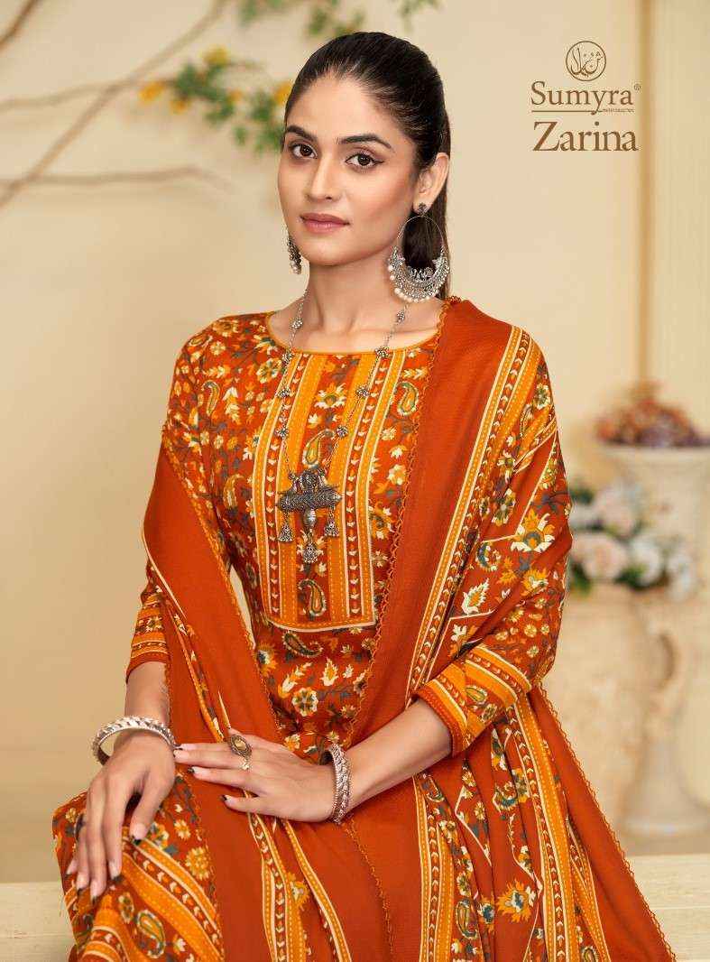 Radhika Sumyra Zarina Printed Pashmina Winter Suit Wholesale rate ( 4 Pcs Catalog )