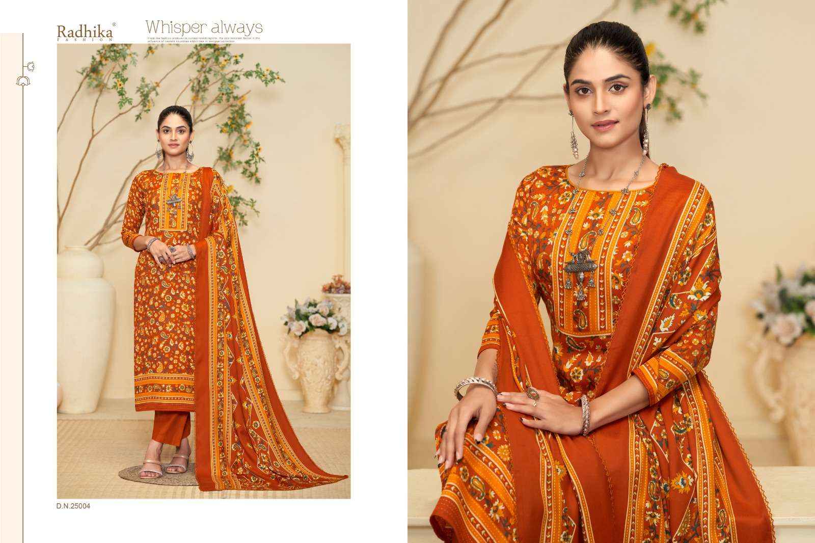 Radhika Sumyra Zarina Printed Pashmina Winter Suit Wholesale rate ( 4 Pcs Catalog )