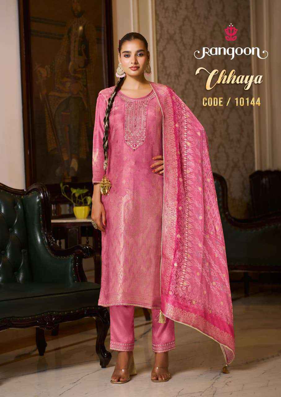 Rangoon Chhaya Jacquard Kurti Combo Set Wholesale Rate ( 4 Pcs Catalog )