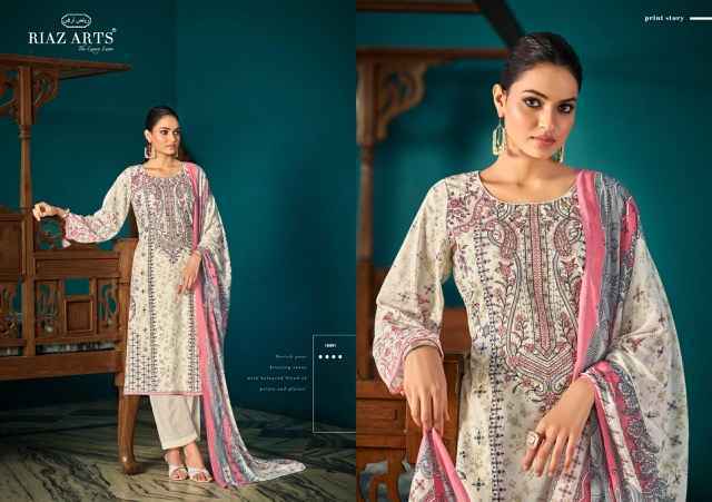 Riaz Arts Musafir Vol 30 Cotton Salwar Kameez Wholesale Rate ( 6 Pcs Catalog )