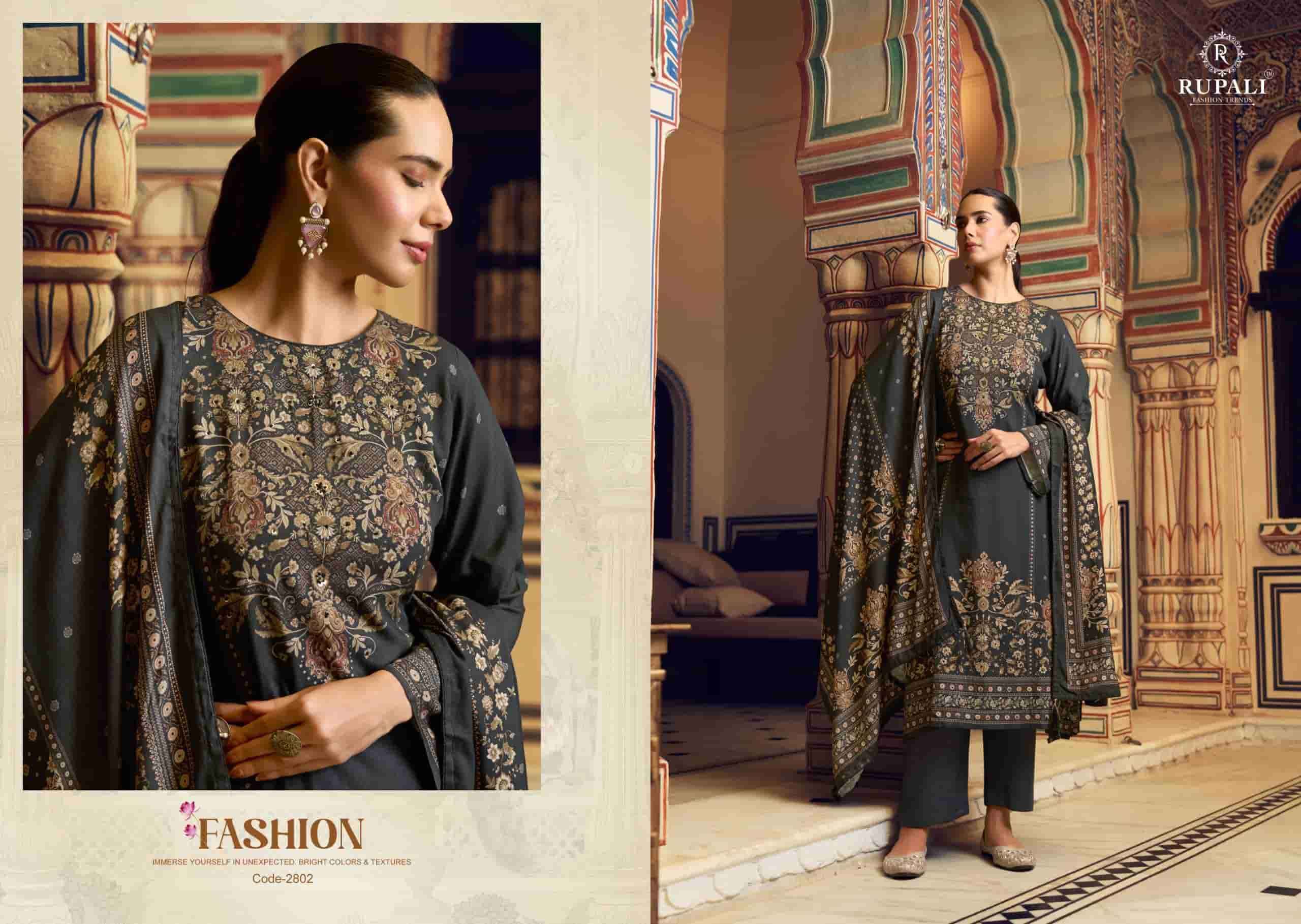 Rupali Fashion Pratibha Digital Printed Fancy Pashmina Salwar Kameez Wholesale Rate ( 4 Pcs Catalog )