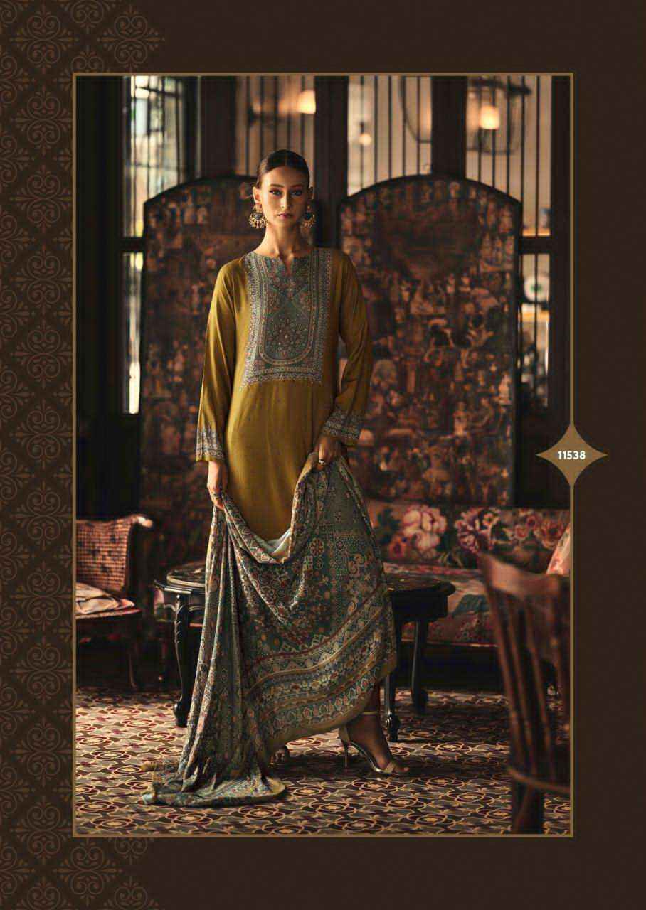 Sadhana Luna Winter Wear Collection Fancy Ladies Suit Wholesale Rate ( 6 Pcs Catalog )