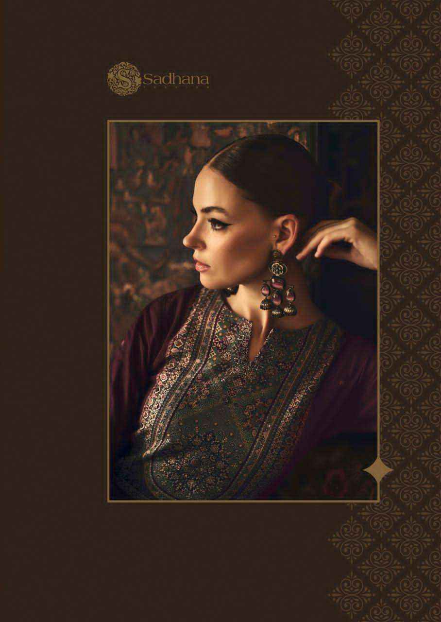 Sadhana Luna Winter Wear Collection Fancy Ladies Suit Wholesale Rate ( 6 Pcs Catalog )