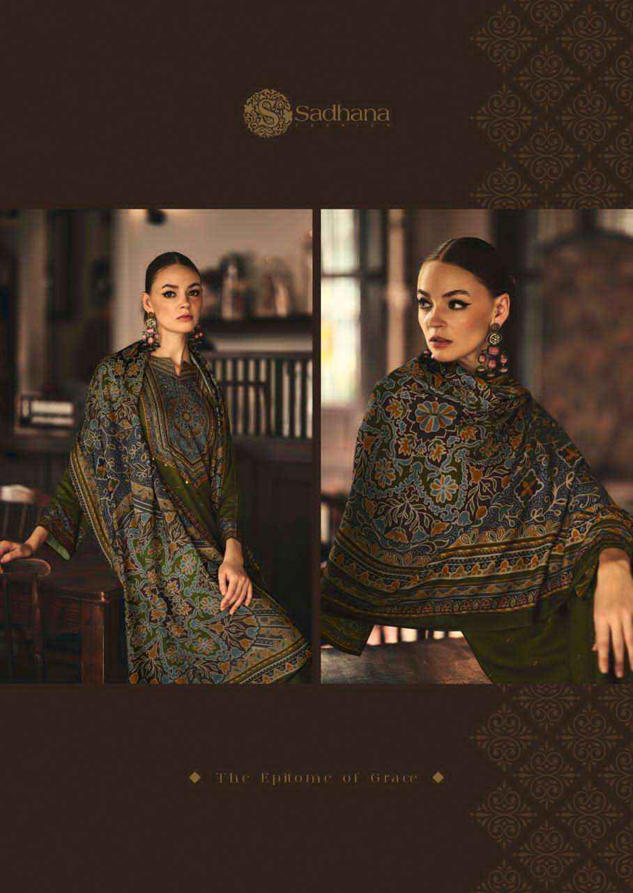 Sadhana Luna Winter Wear Collection Fancy Ladies Suit Wholesale Rate ( 6 Pcs Catalog )