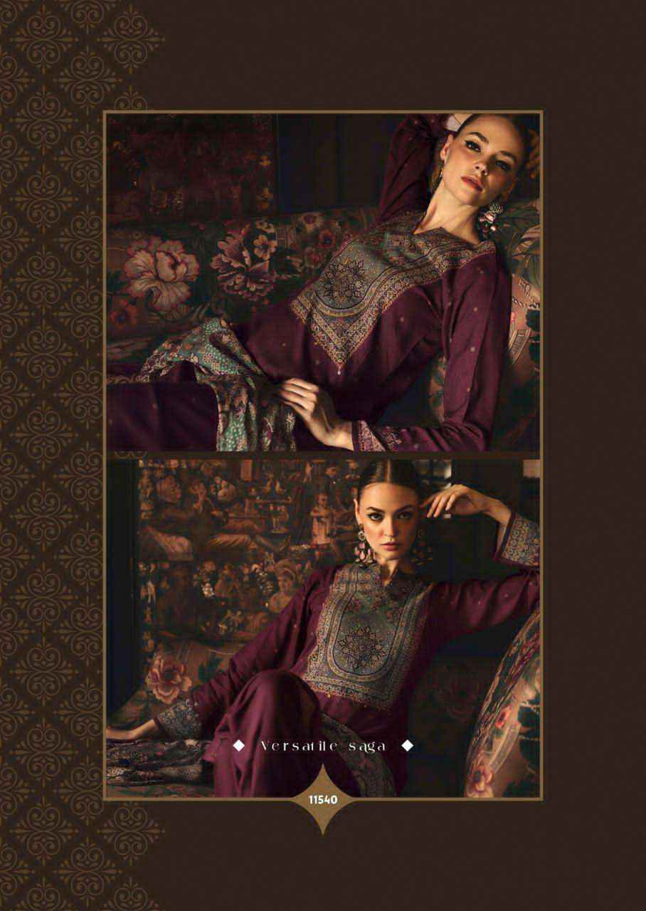 Sadhana Luna Winter Wear Collection Fancy Ladies Suit Wholesale Rate ( 6 Pcs Catalog )