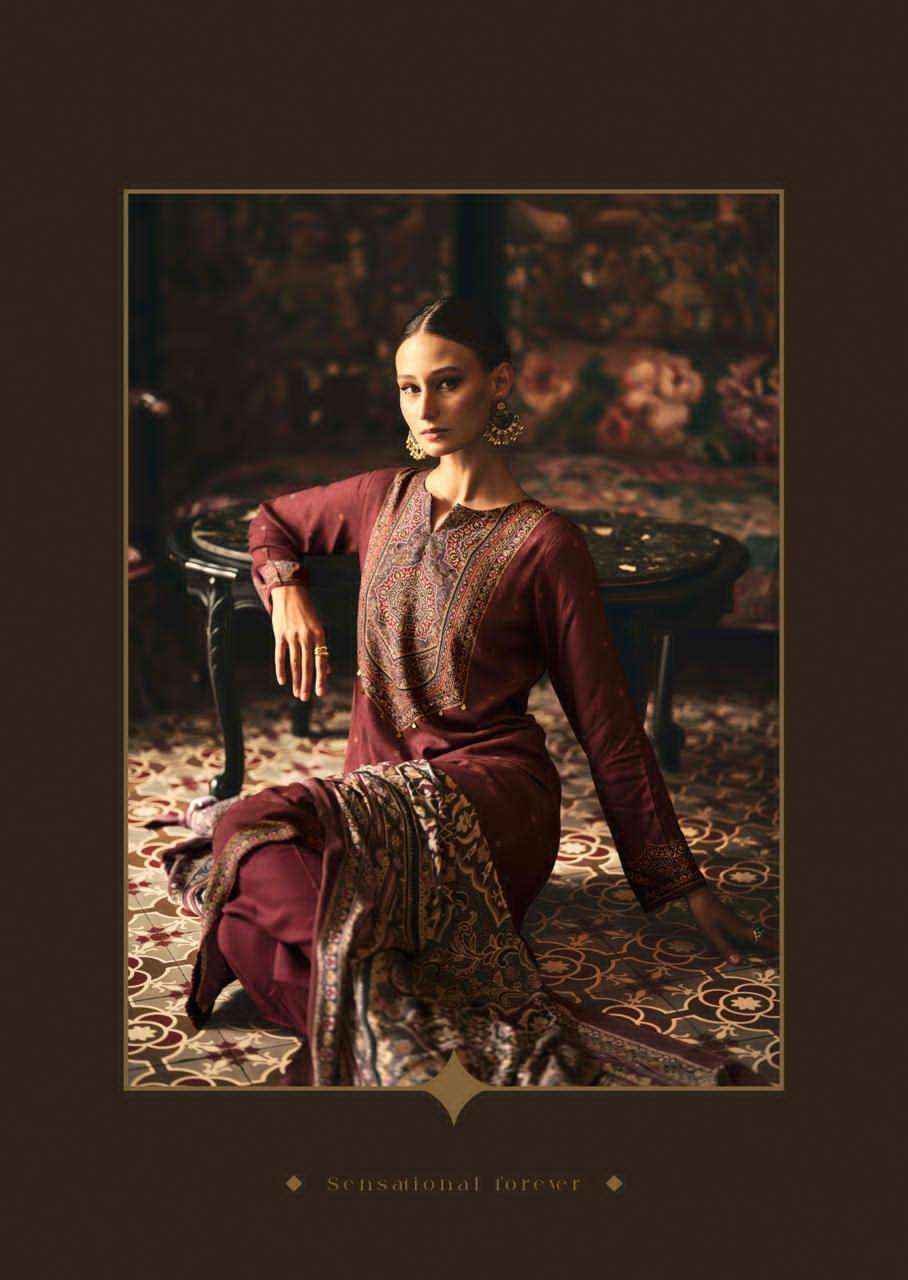 Sadhana Luna Winter Wear Collection Fancy Ladies Suit Wholesale Rate ( 6 Pcs Catalog )