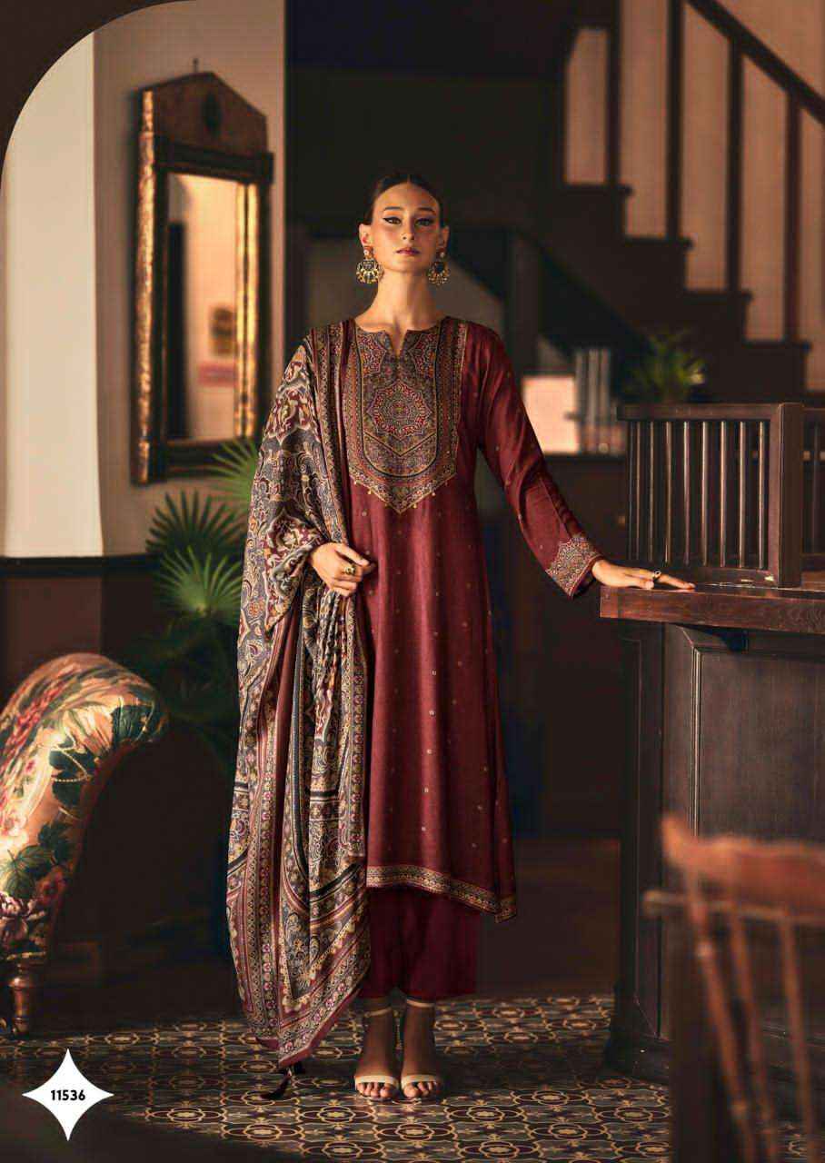 Sadhana Luna Winter Wear Collection Fancy Ladies Suit Wholesale Rate ( 6 Pcs Catalog )