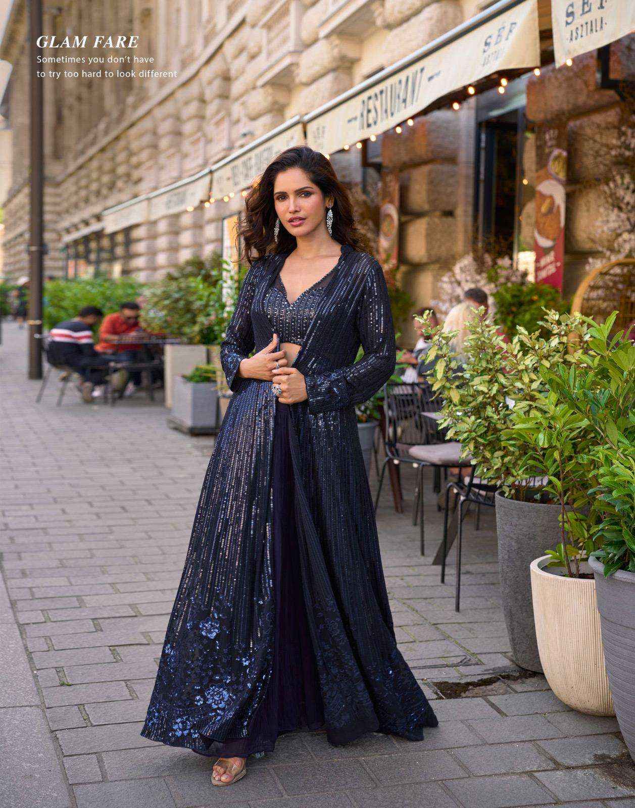 Sayuri Rubal 5850 To 5853 Designer Partywear Collection Wholesale Rate ( 4 pcs Catalog )