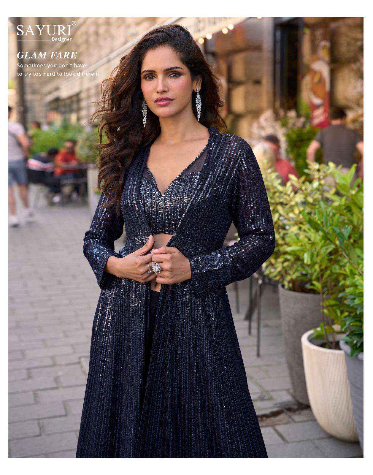 Sayuri Rubal 5850 To 5853 Designer Partywear Collection Wholesale Rate ( 4 pcs Catalog )