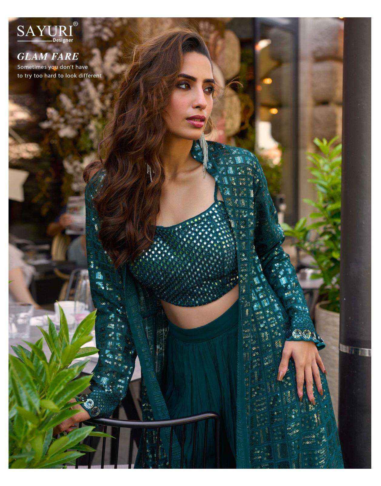 Sayuri Rubal 5850 To 5853 Designer Partywear Collection Wholesale Rate ( 4 pcs Catalog )