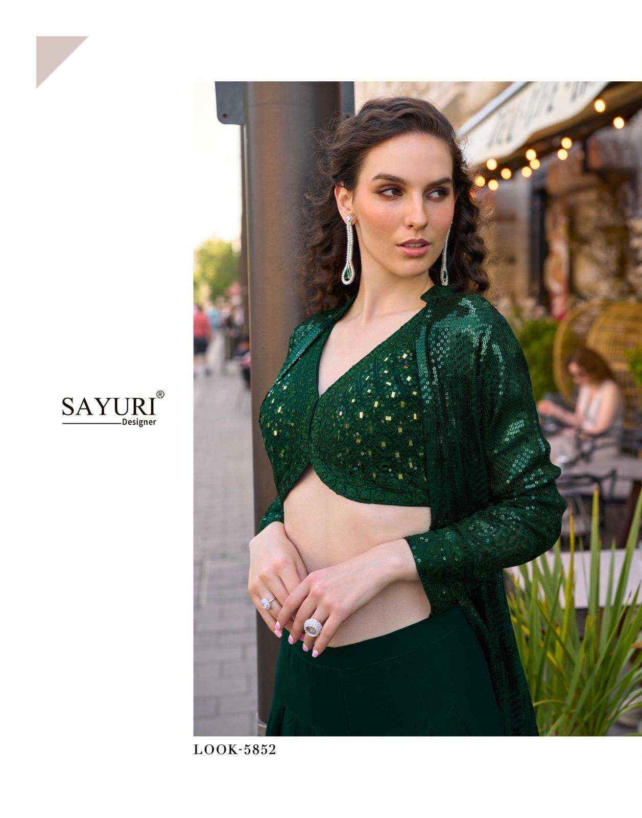 Sayuri Rubal 5850 To 5853 Designer Partywear Collection Wholesale Rate ( 4 pcs Catalog )