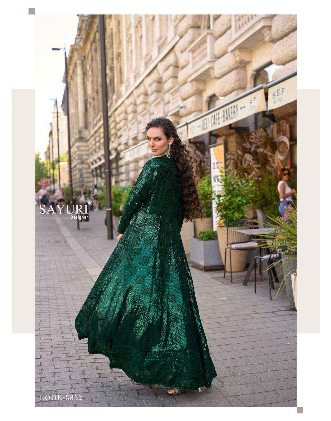 Sayuri Rubal 5850 To 5853 Designer Partywear Collection Wholesale Rate ( 4 pcs Catalog )