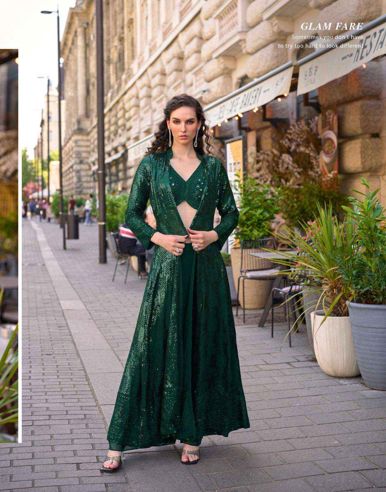 Sayuri Rubal 5850 To 5853 Designer Partywear Collection Wholesale Rate ( 4 pcs Catalog )