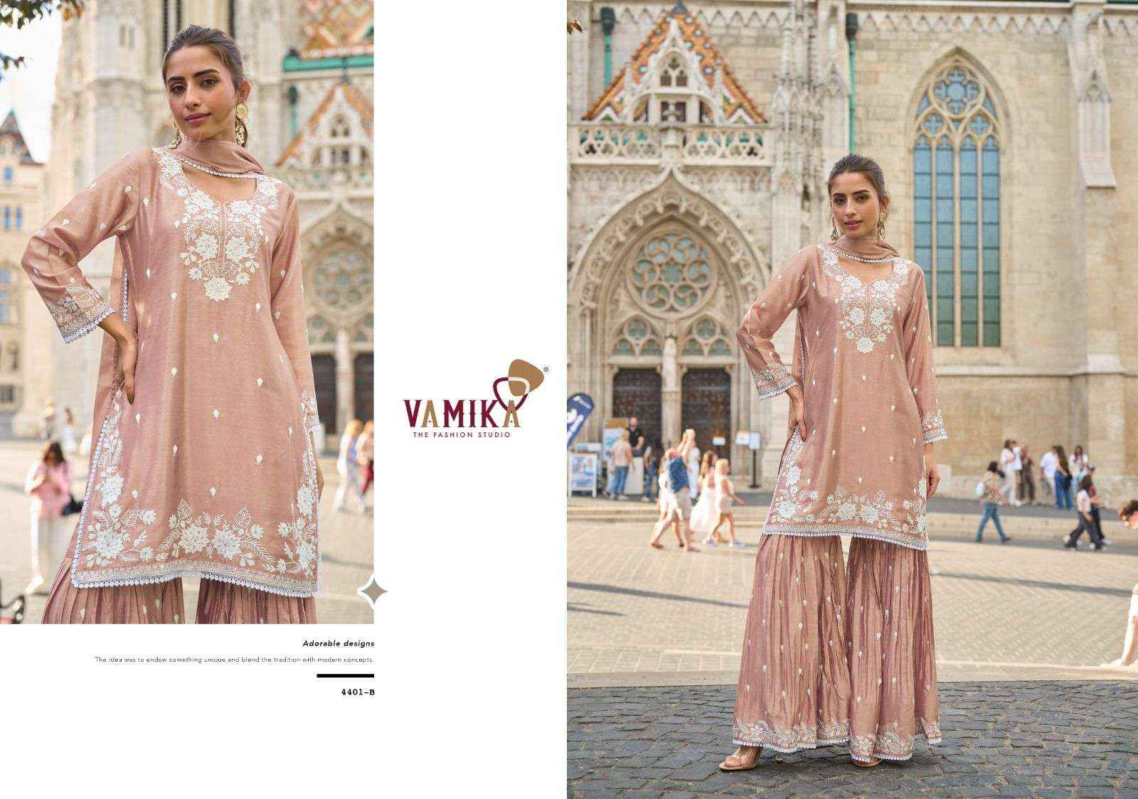 Vamika Anamika Vol 3 Latest Style Sharara Dress Wholesale Rate ( 5 Pcs Catalog )