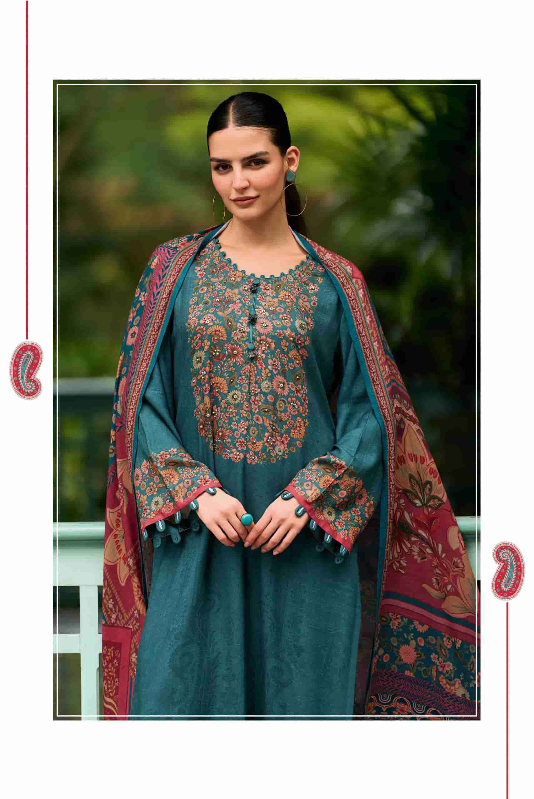 Varsha Bahaar Digital Printed Winter Wear Pashmina Salwar Kameez Wholesale Rate ( 4 Pcs Catalog )