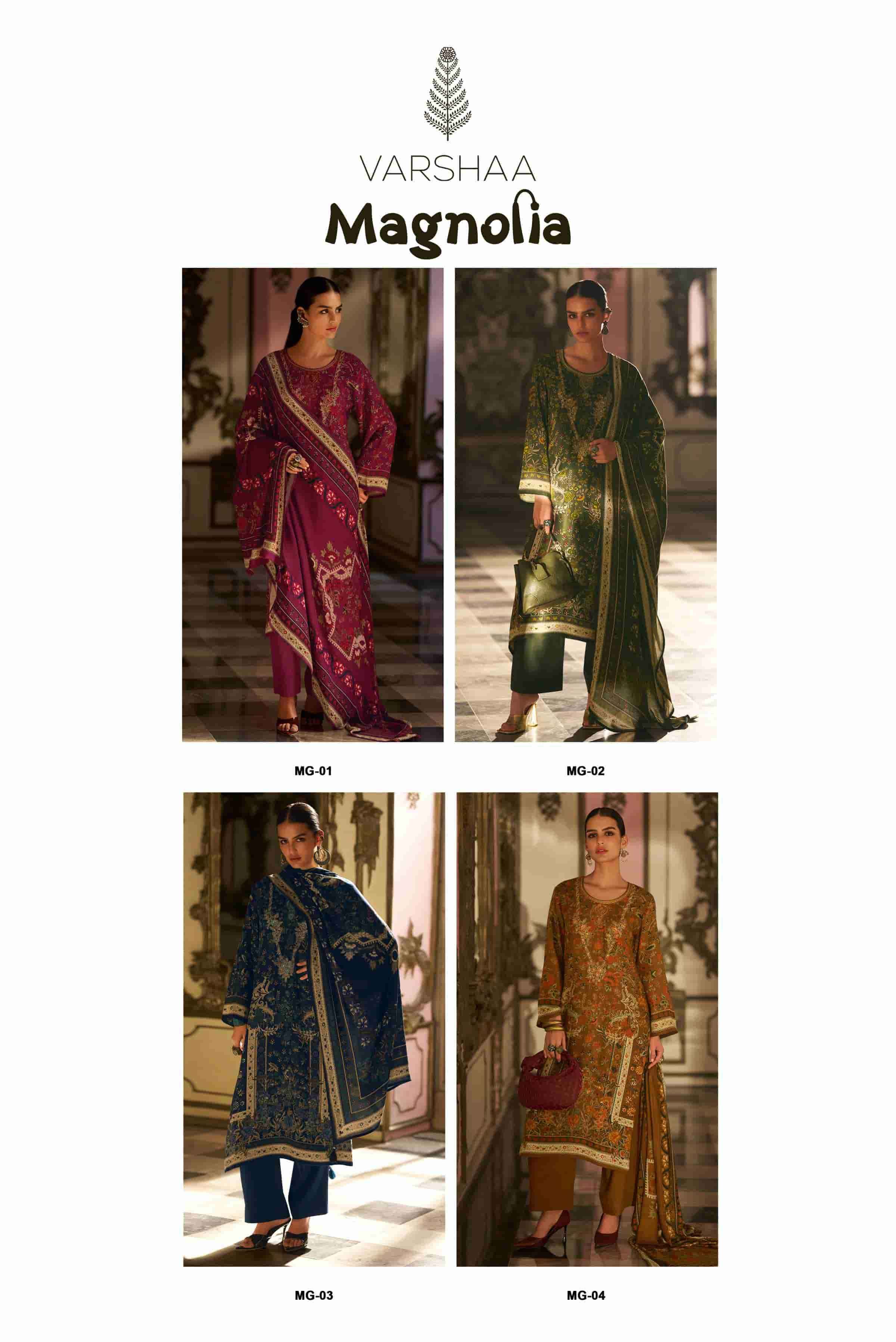 Varsha Magnolia Winter Collection Viscose Pashmina Ladies Collection Wholesale Rate ( 4 Pcs Catalog )