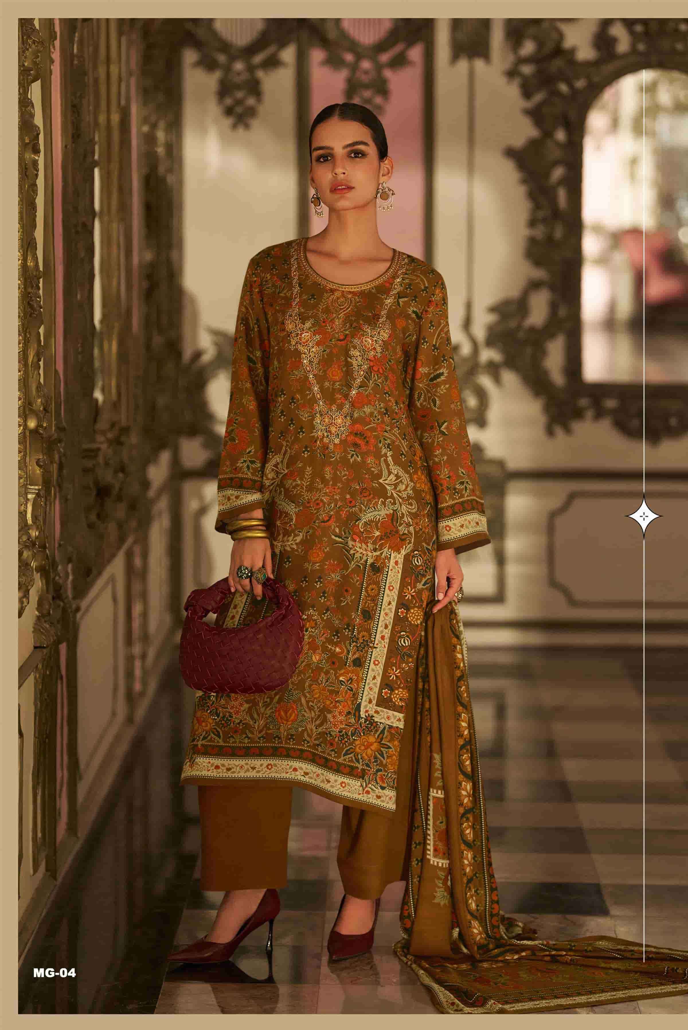 Varsha Magnolia Winter Collection Viscose Pashmina Ladies Collection Wholesale Rate ( 4 Pcs Catalog )