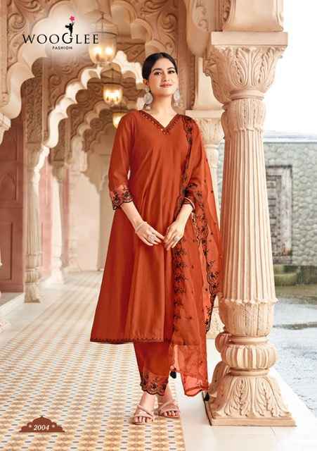 Wooglee Mirza Viscose Weaving Kurti Combo Set Wholesale Rate ( 4 Pcs Catalog )