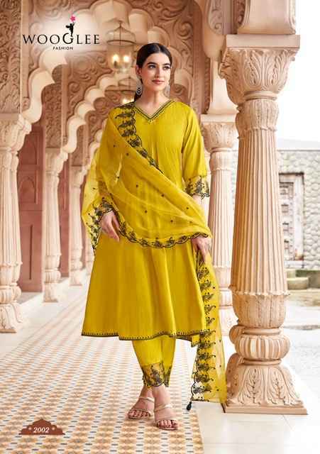 Wooglee Mirza Viscose Weaving Kurti Combo Set Wholesale Rate ( 4 Pcs Catalog )