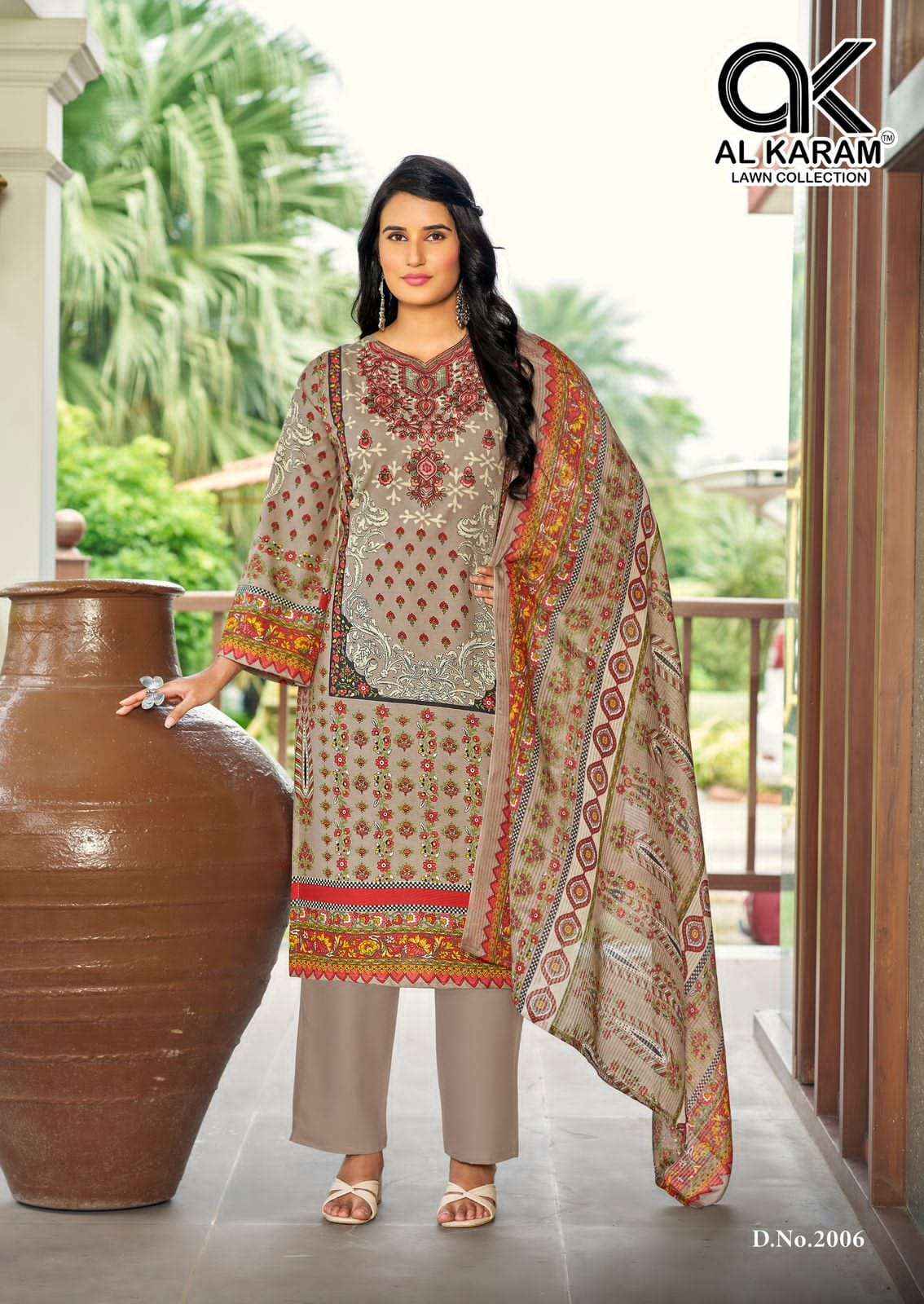 Al Karam Areeba Vol 2 Designer Printed Rayon Cotton Suit Collection ( 6 Pcs Catalog )