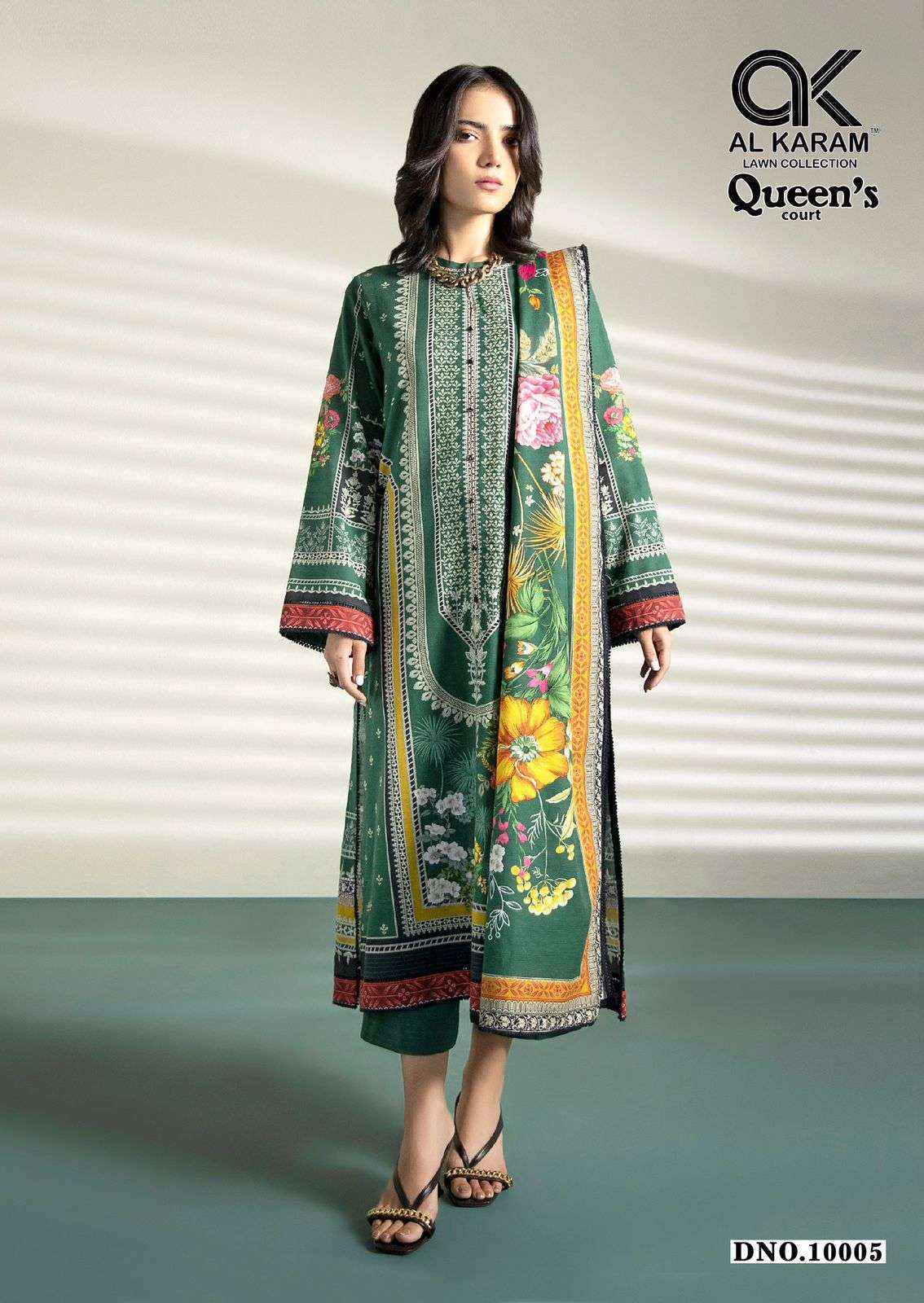 Al Karam Queens Court Vol 10 Cotton Salwar Kameez Wholesale Rate ( 6 Pcs Catalog )